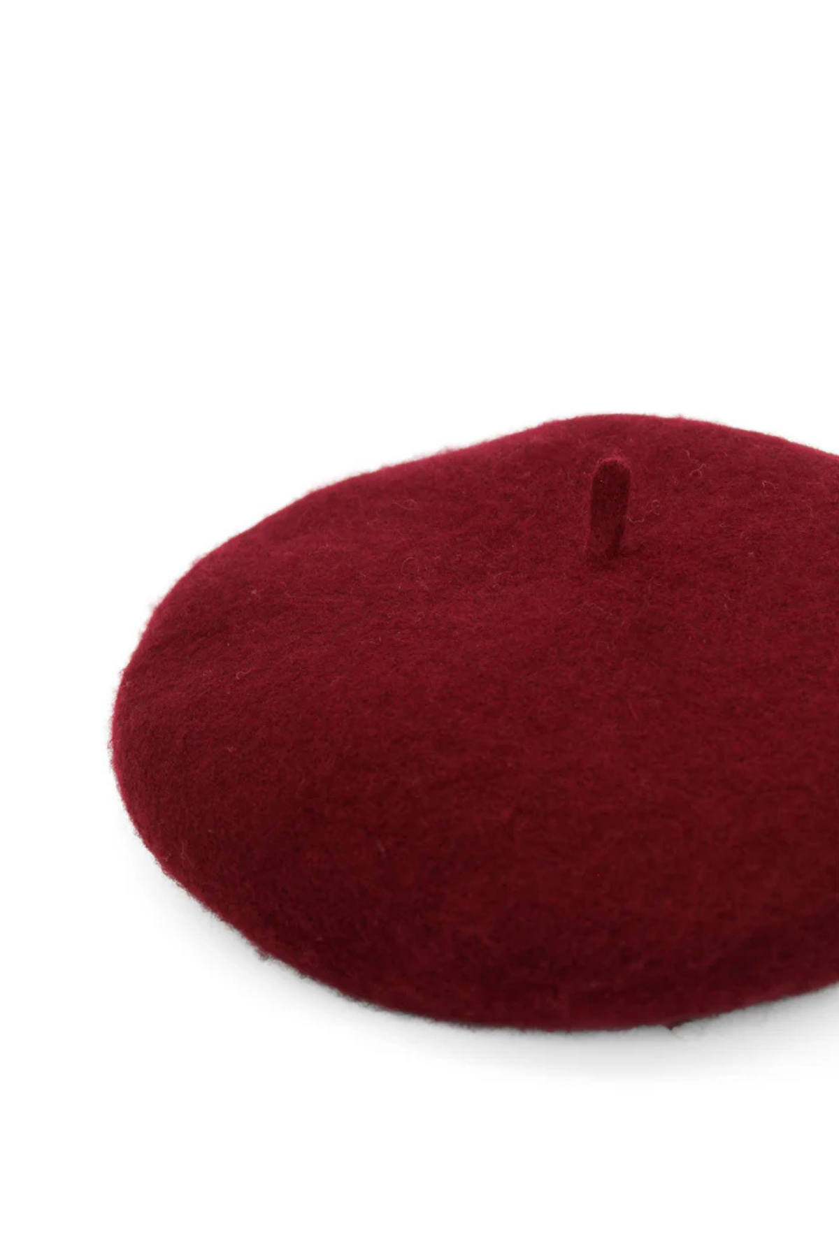 Lisa Wool Beret Burgundy Red