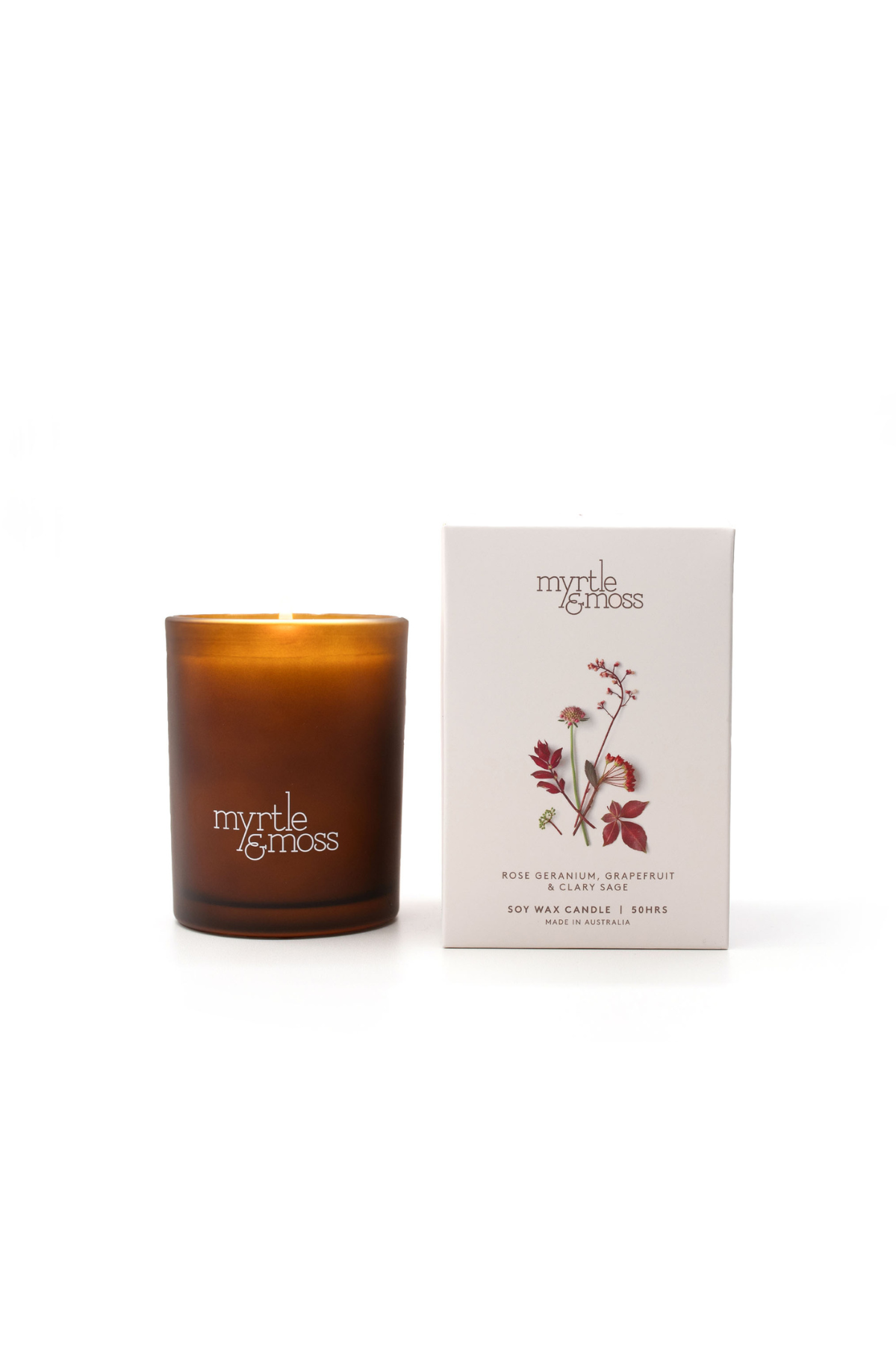 Rose Geranium Soy Wax Candle