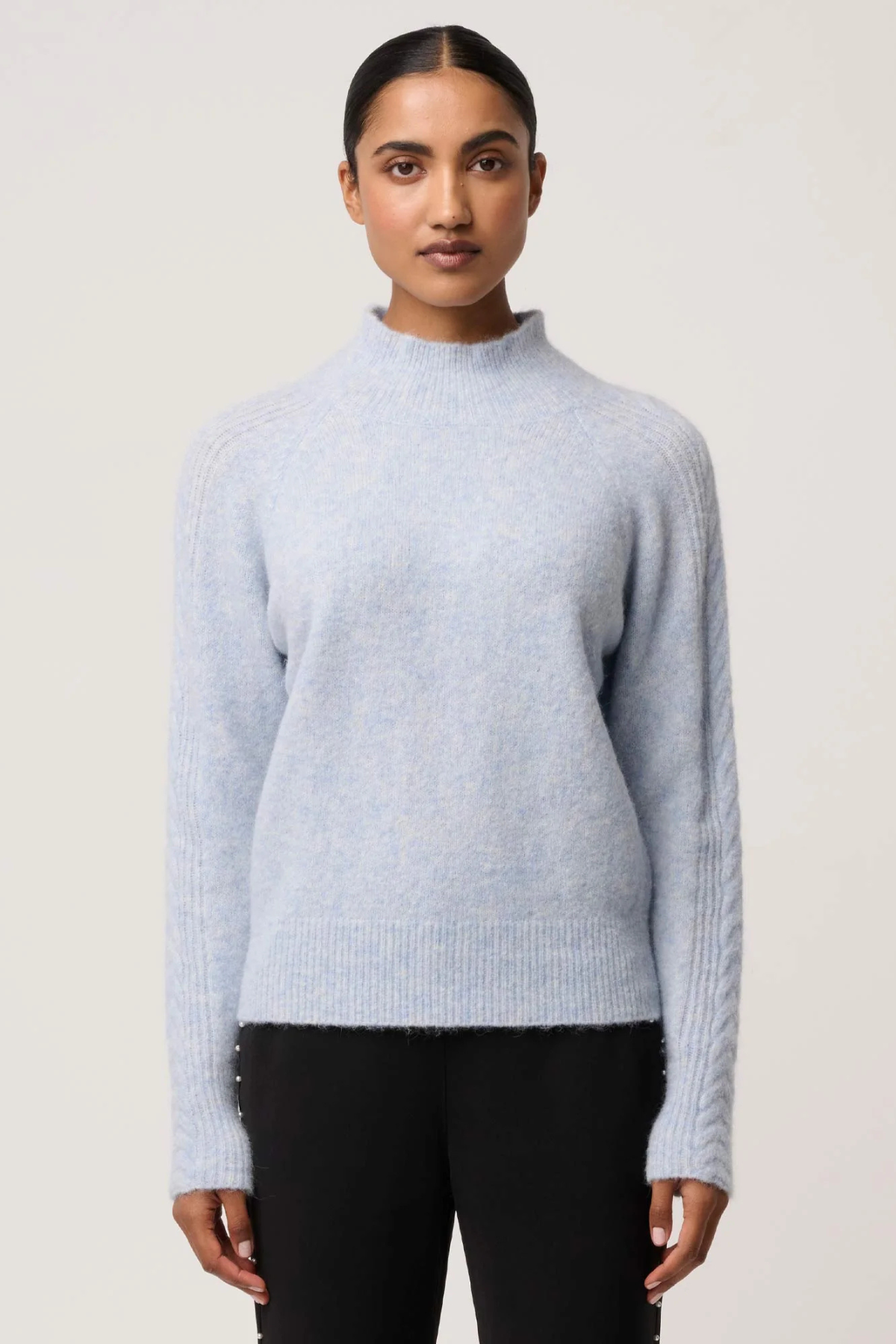 Savanna Alpaca Sweater Blue Frost
