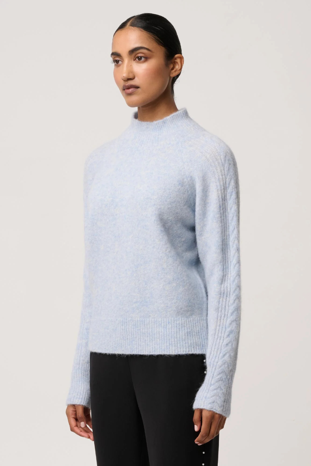 Savanna Alpaca Sweater Blue Frost