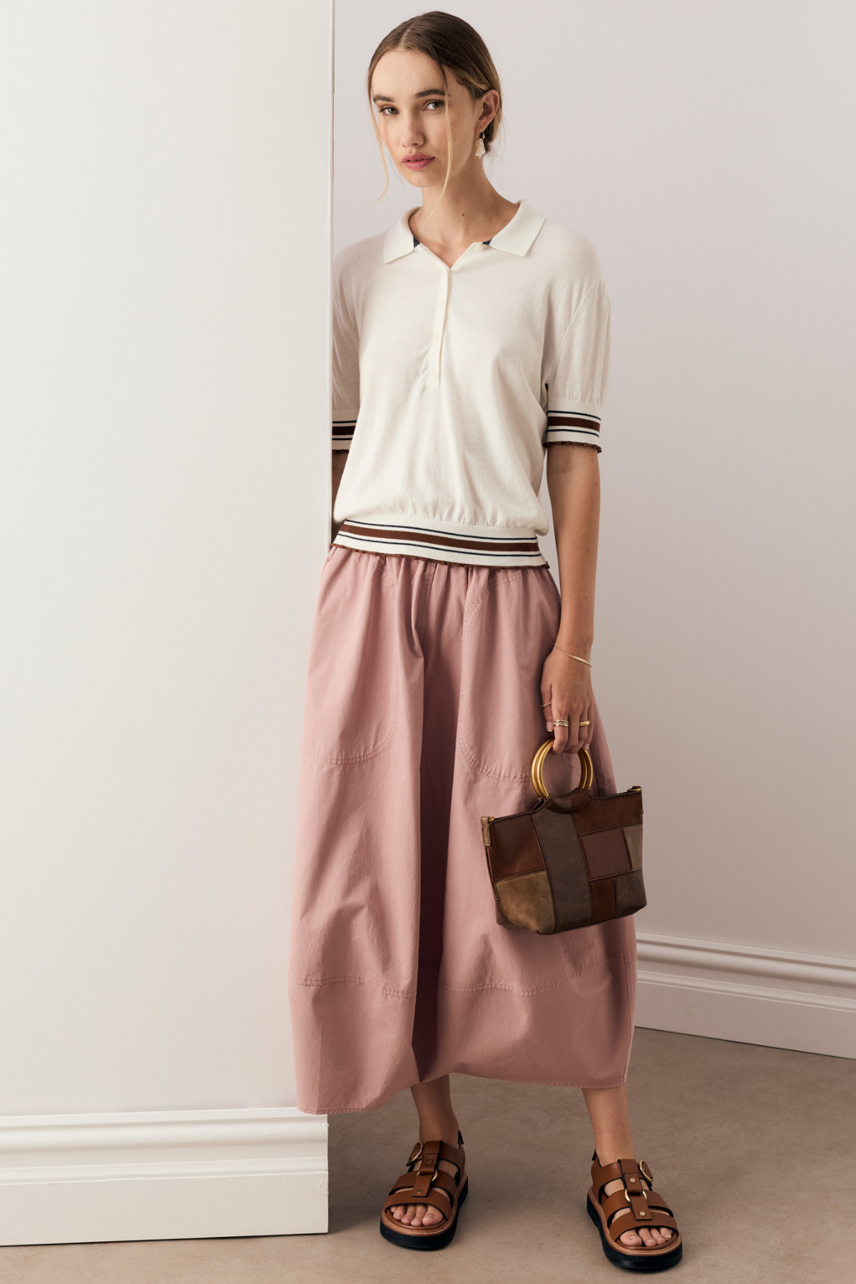 Alma Bubble Skirt Pink