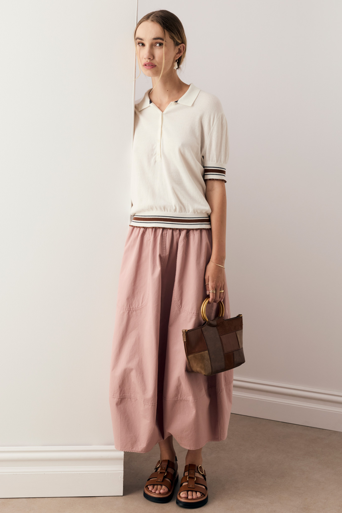 Alma Bubble Skirt Pink