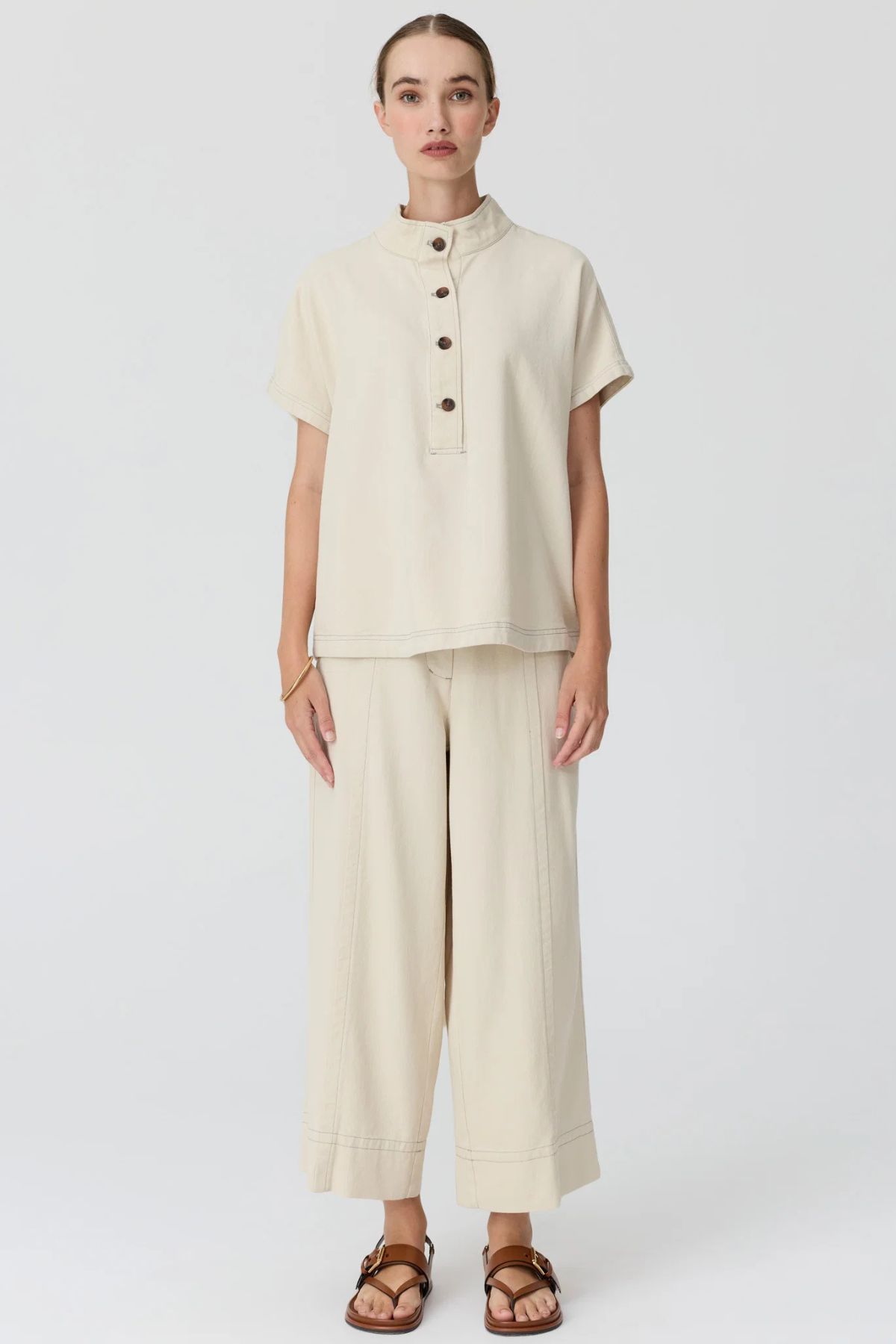 Anise Blouse Pebble