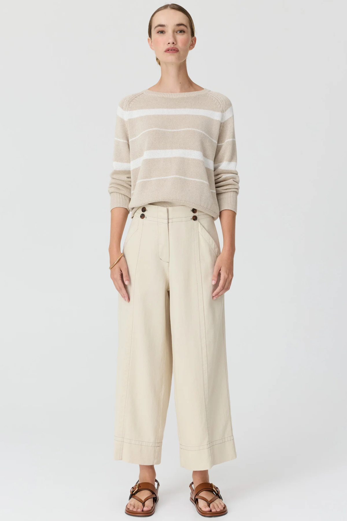 Anise Crop Pant Pebble