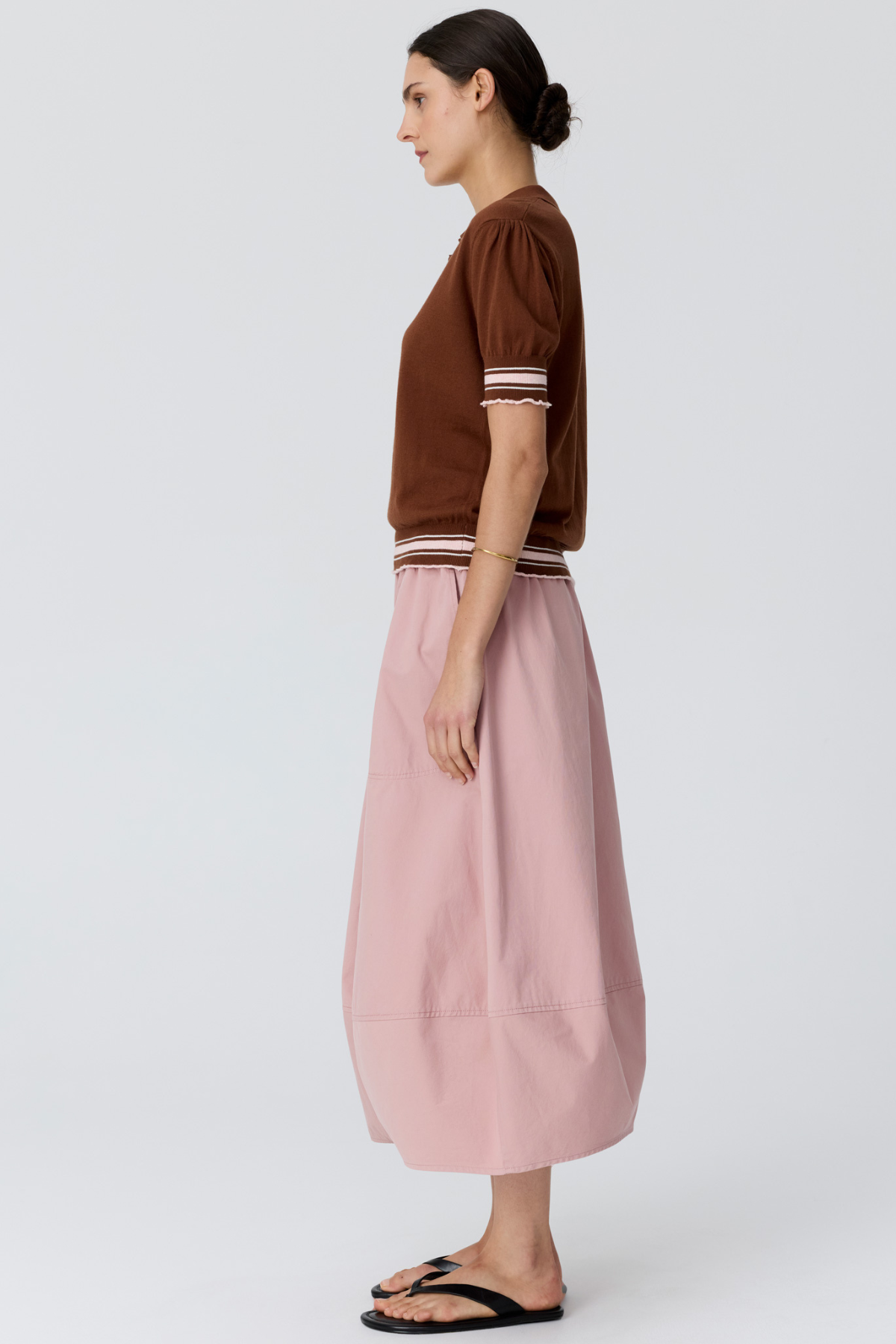 Dahlia Knit Polo Pink Toffee