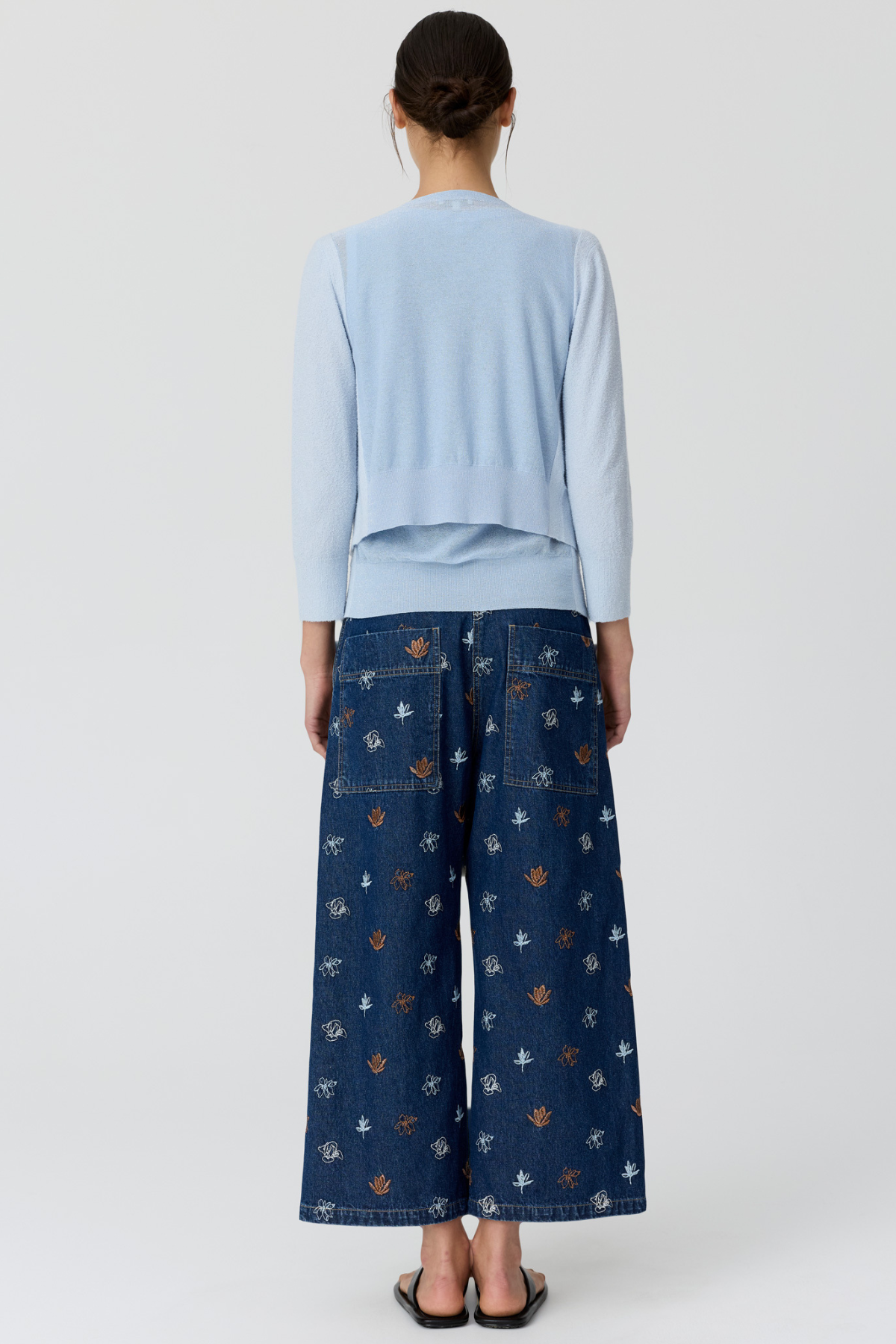 Haven Cardigan Lurex Blue