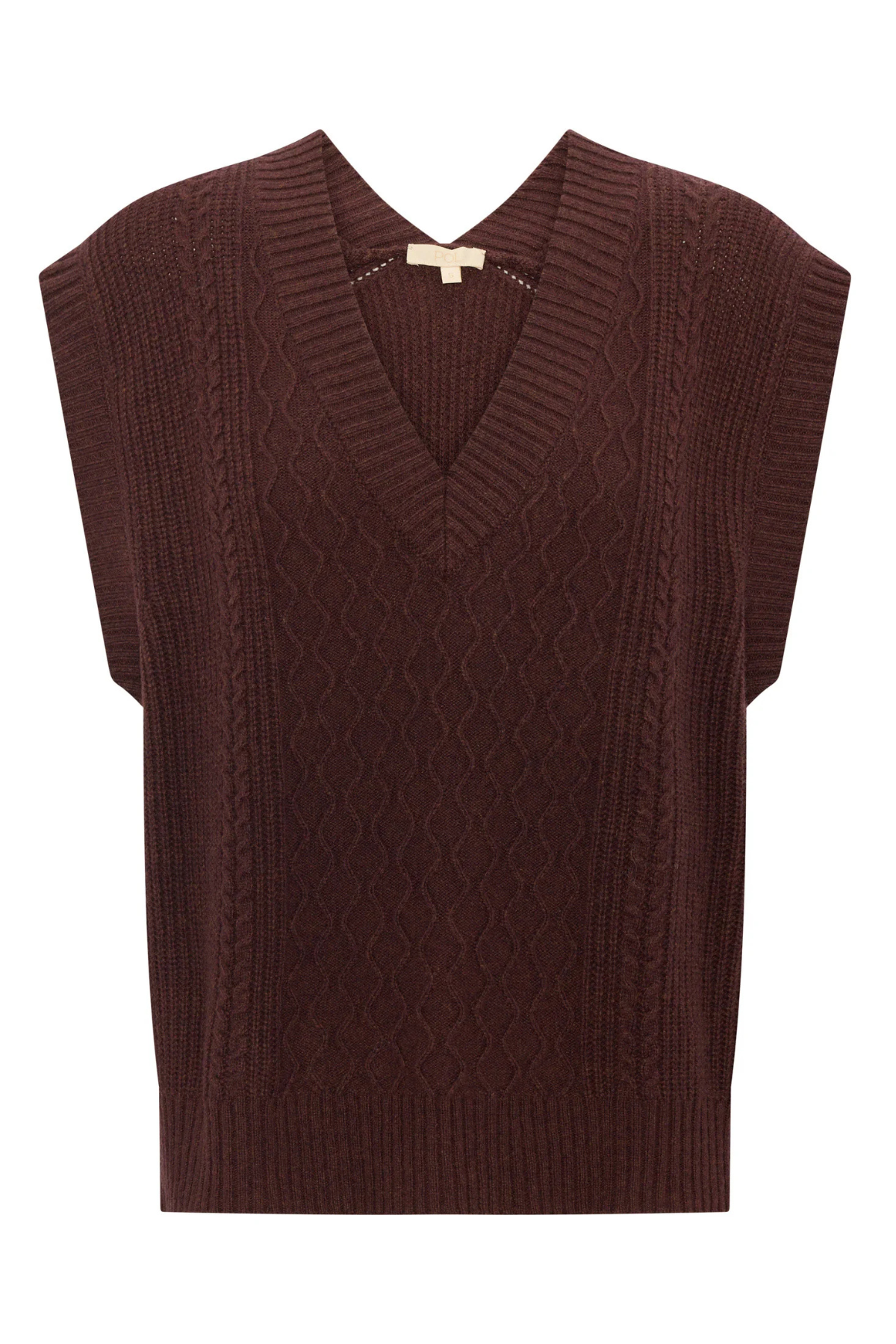 Loren Cable Vest Merlot