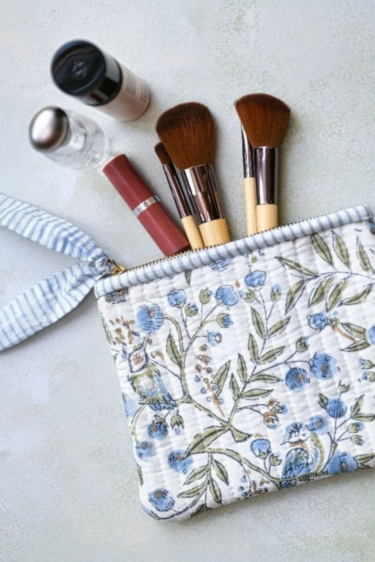 Organic Cotton Pouch Songbird Medium
