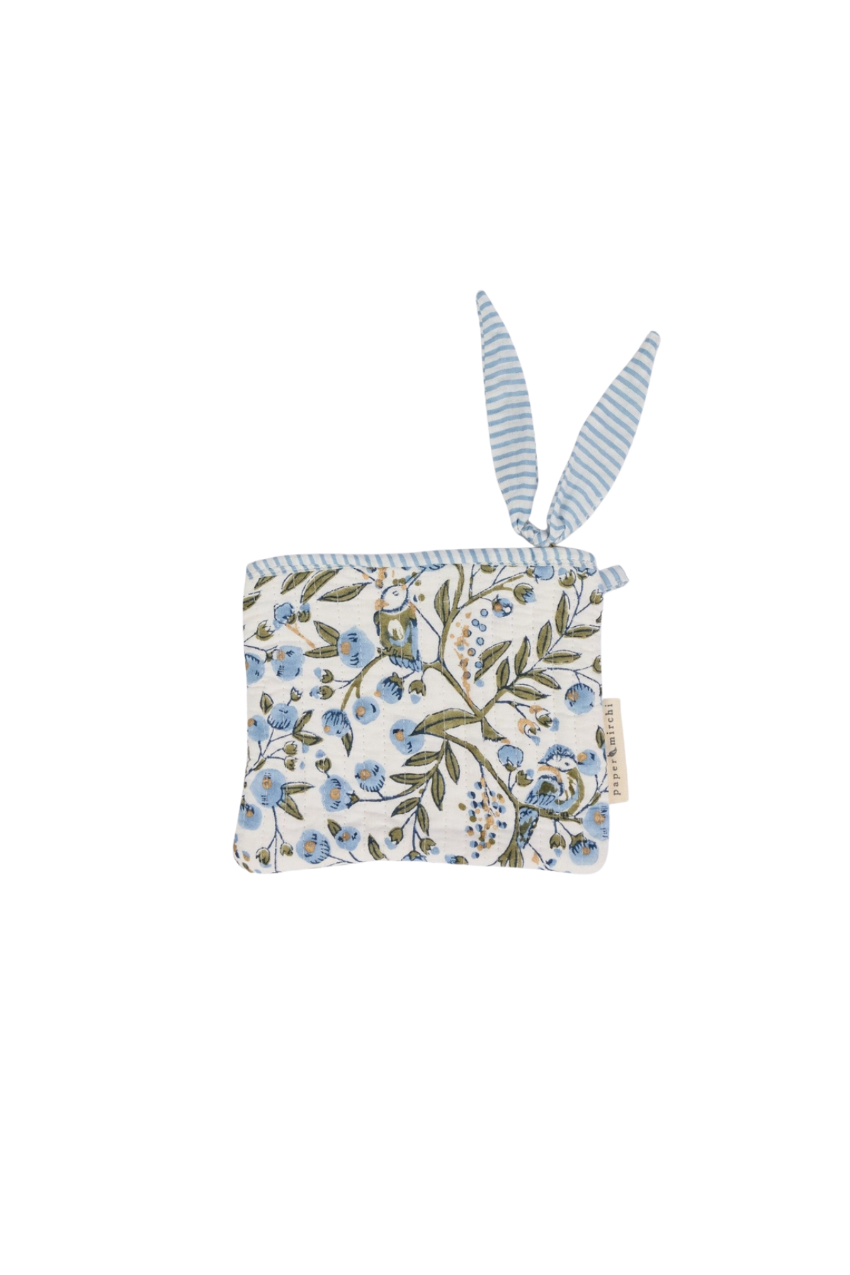 Organic Cotton Pouch Songbird Medium