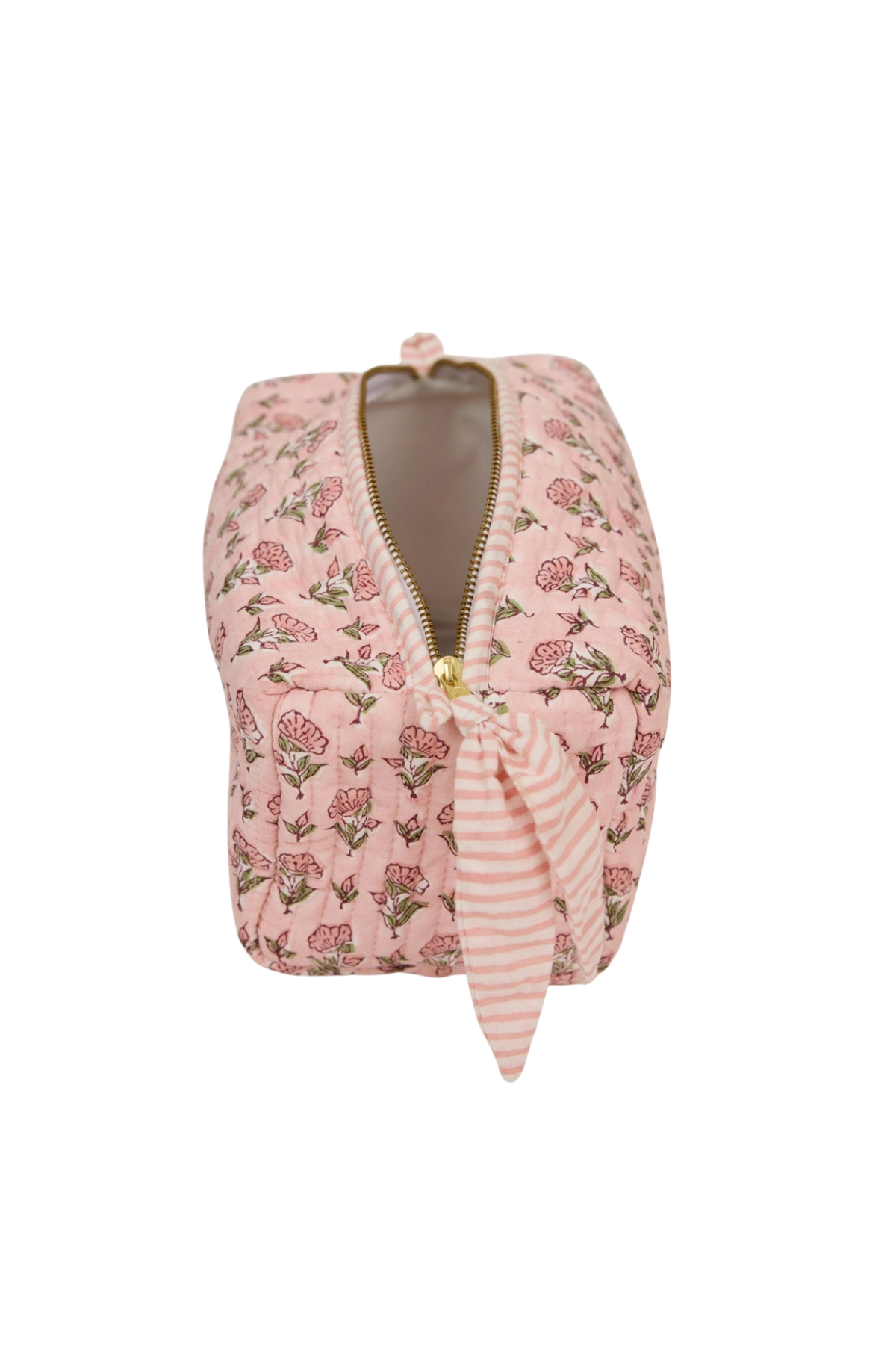Organic Cotton Toiletry Bag Large Ditsy Floral