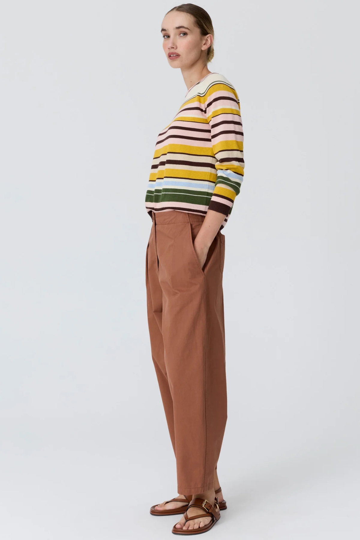 Alma Barrel Pant Toffee