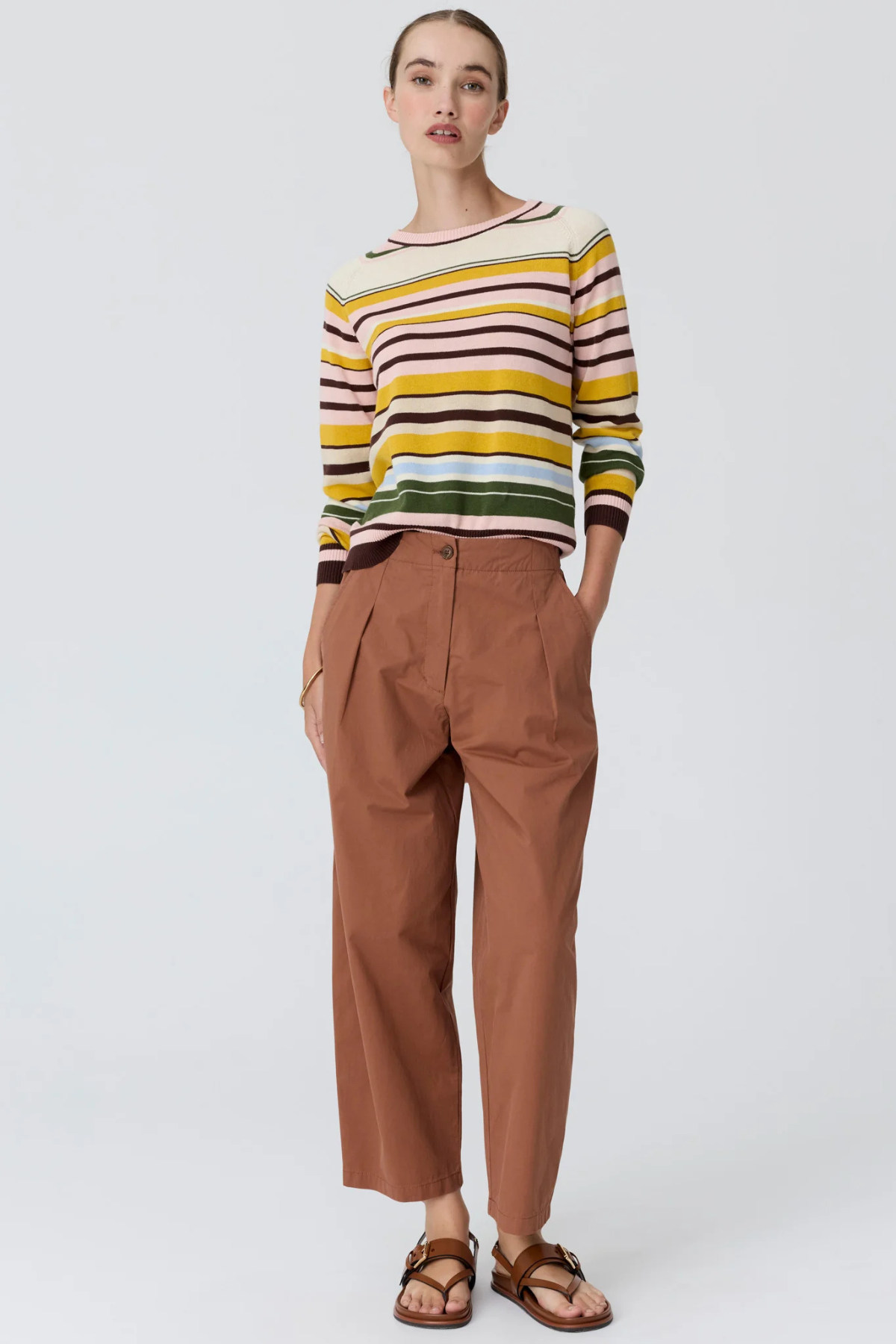 Alma Barrel Pant Toffee