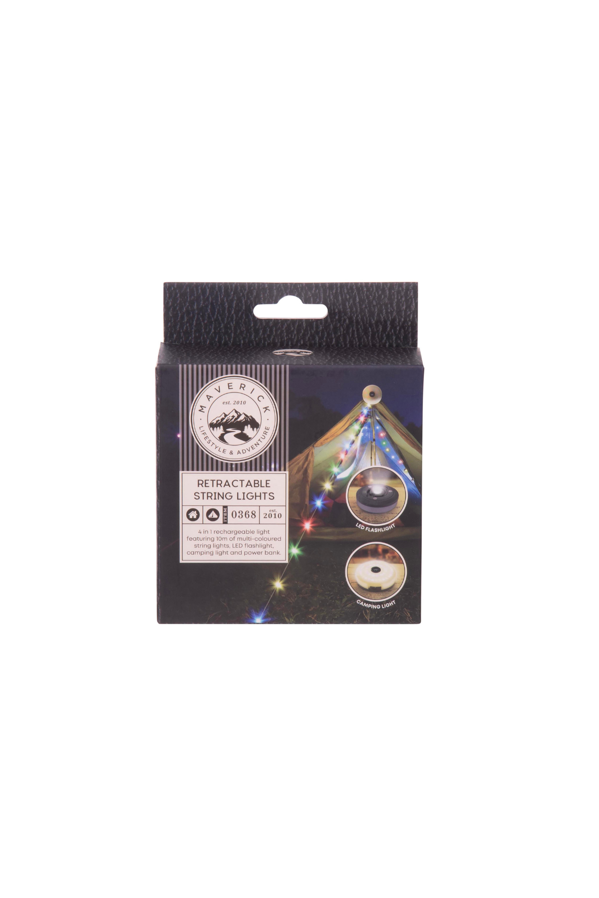 Retractable String Lights Rainbow