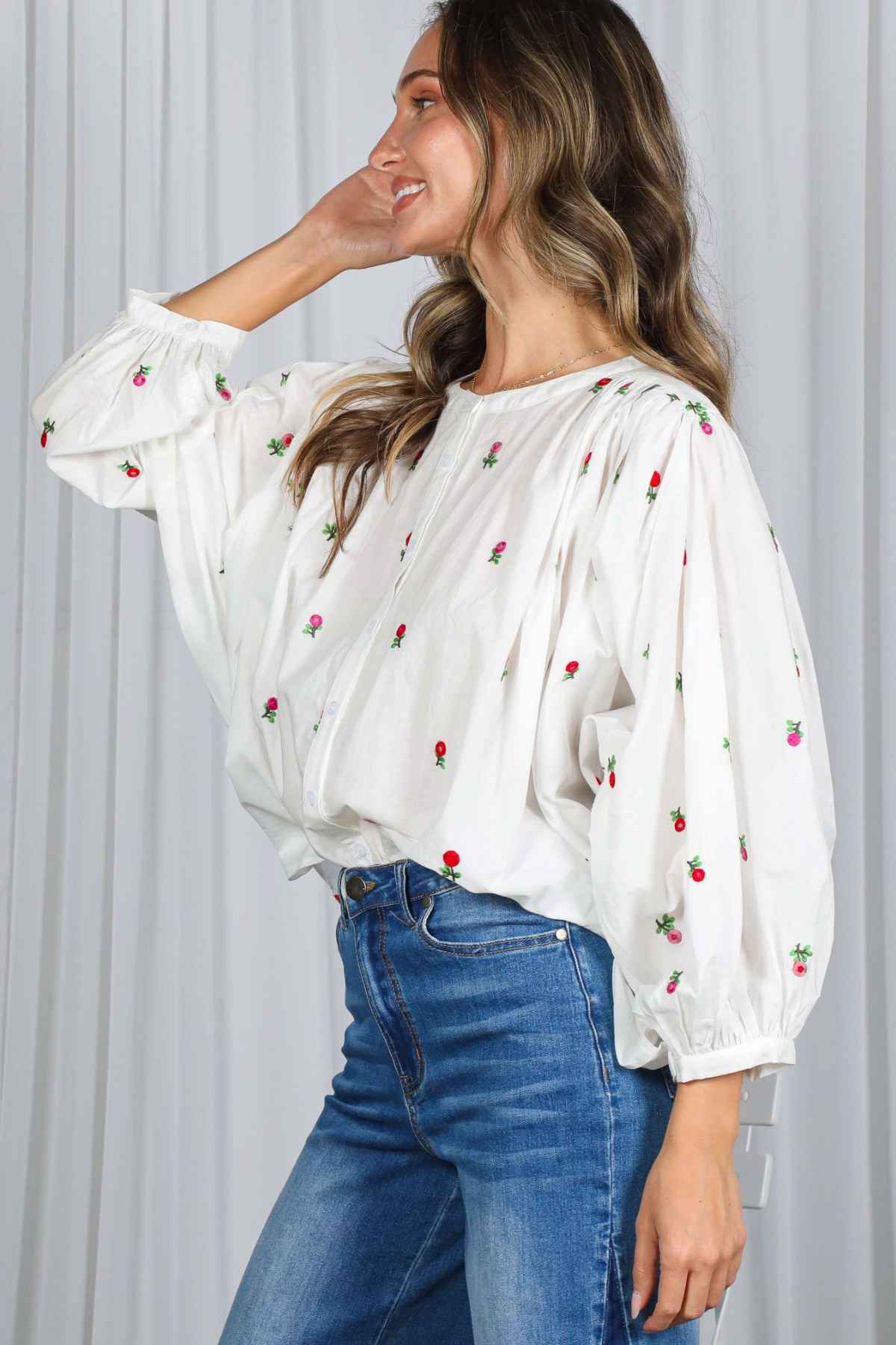 Rosebud Sprig Blouse