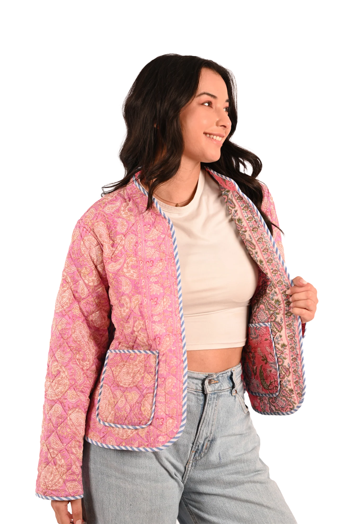 Kiana Jacket Primson Paisley Vintage Bloom