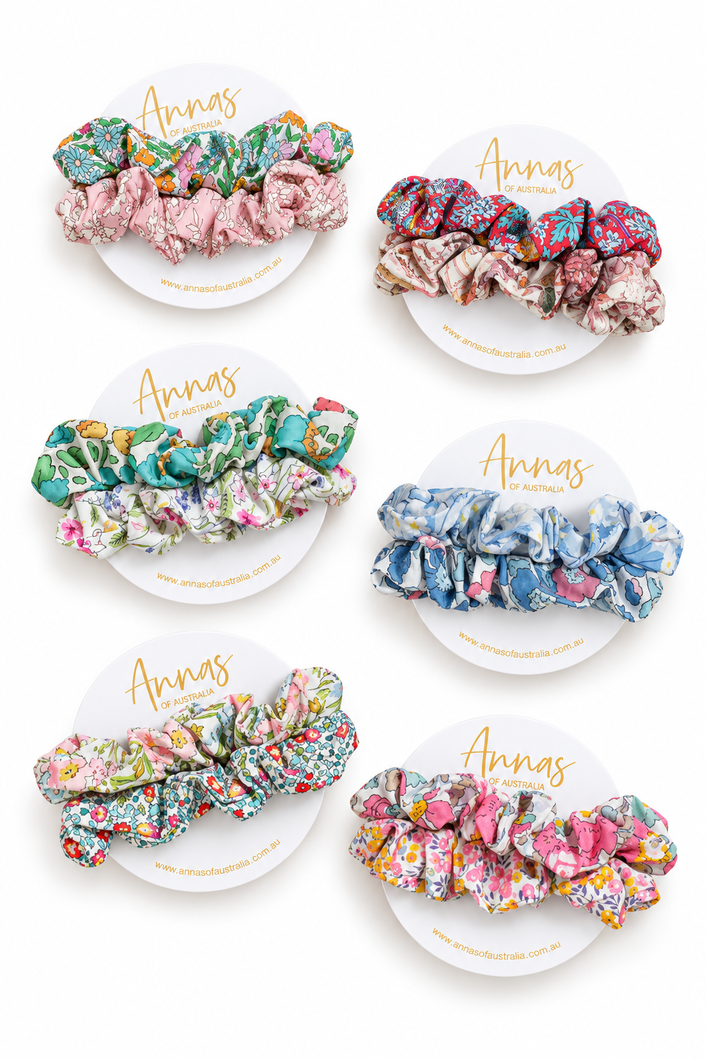 Liberty Print Scrunchie Set
