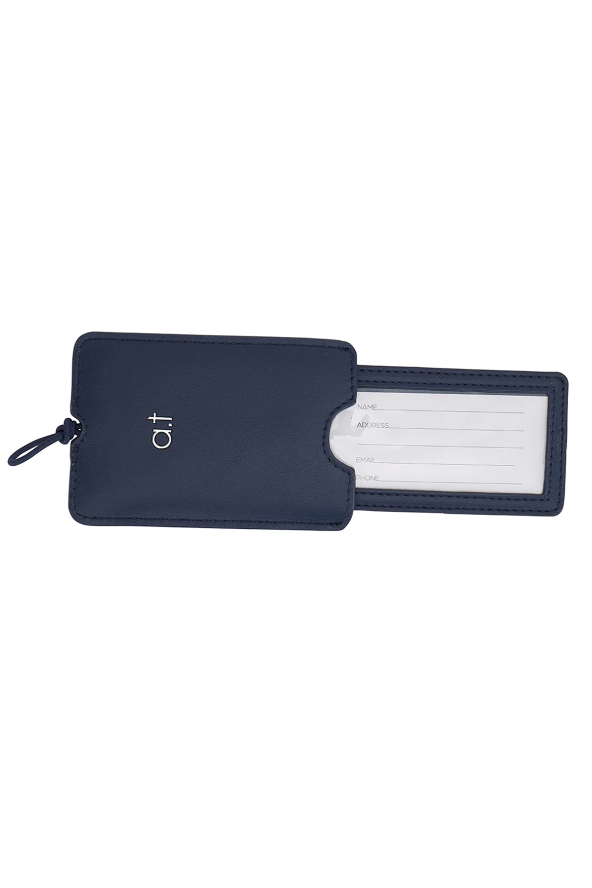 Stripe Luggage Tag Navy