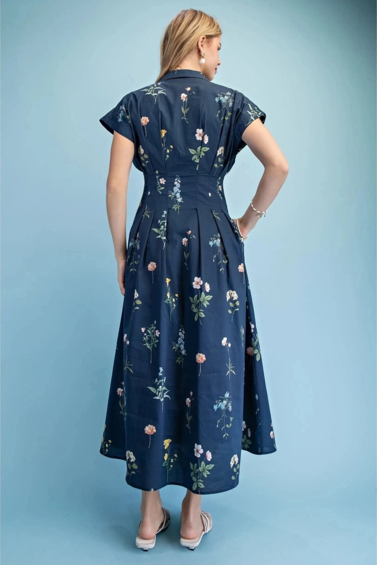 Wildflower Meadow Midi Navy