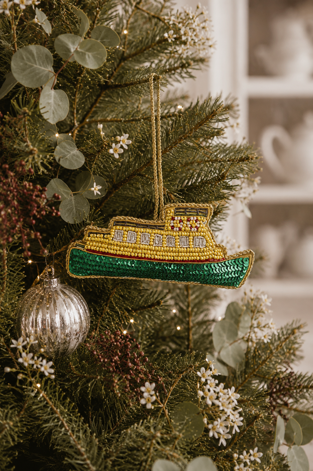 Sydney Ferry Sequin Tree Decoration