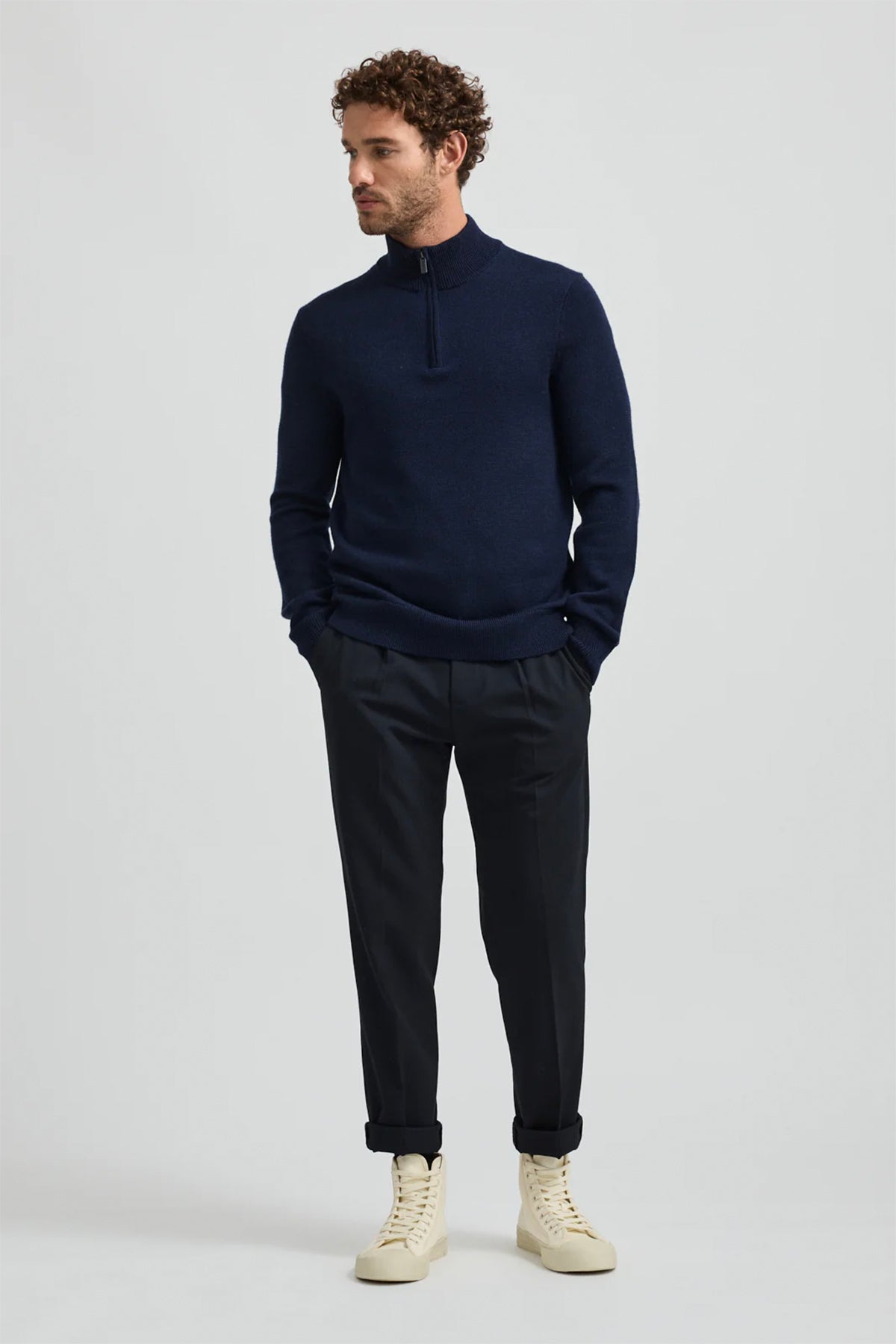 Trademark Half Zip Jumper Navy