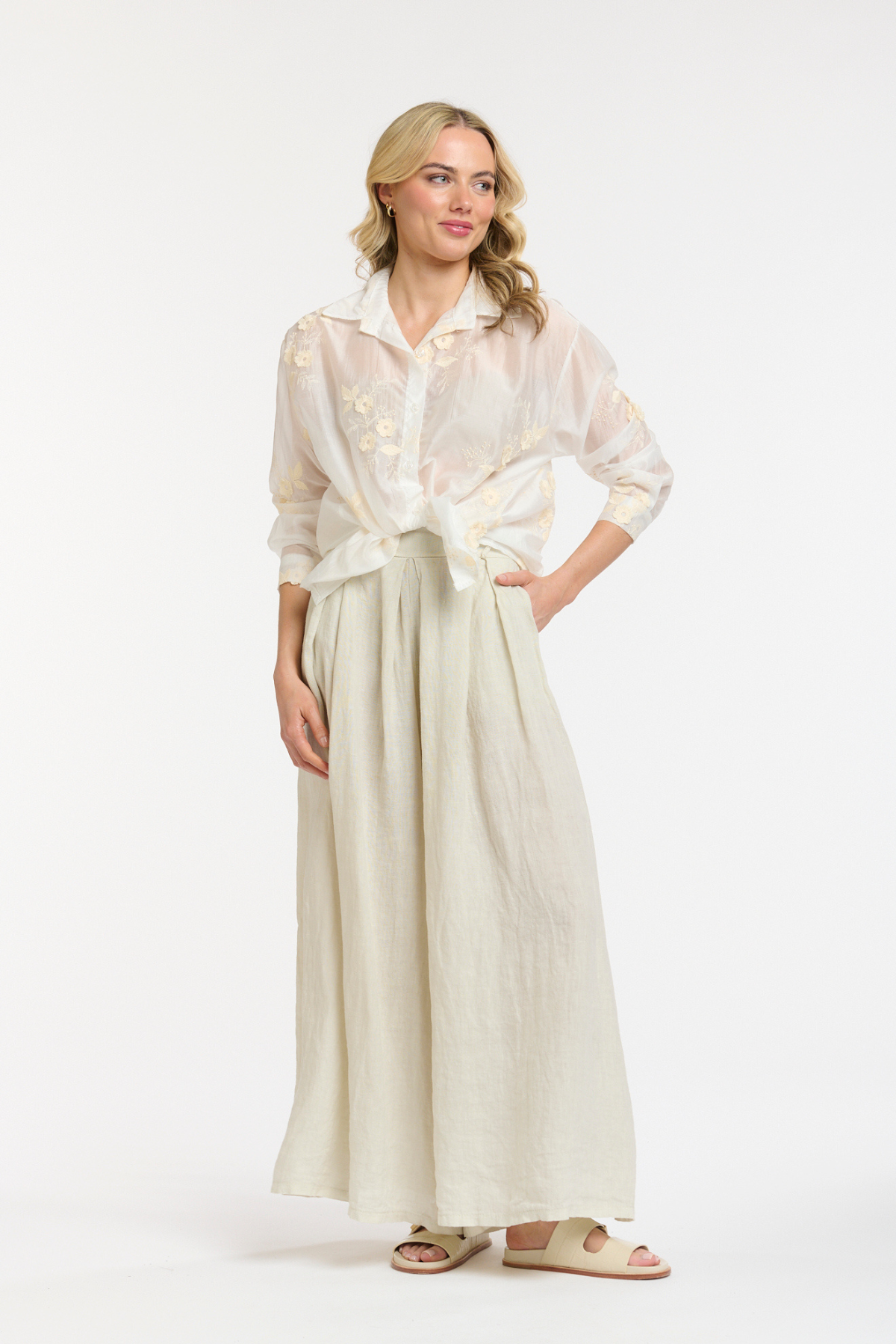 Embroidered Flower Blouse