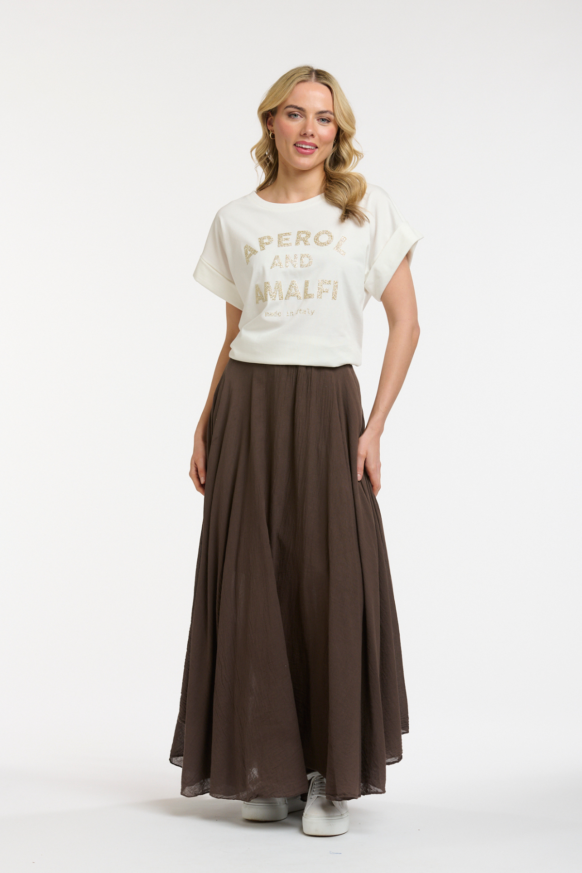 Glitter Aperol Tee Gold
