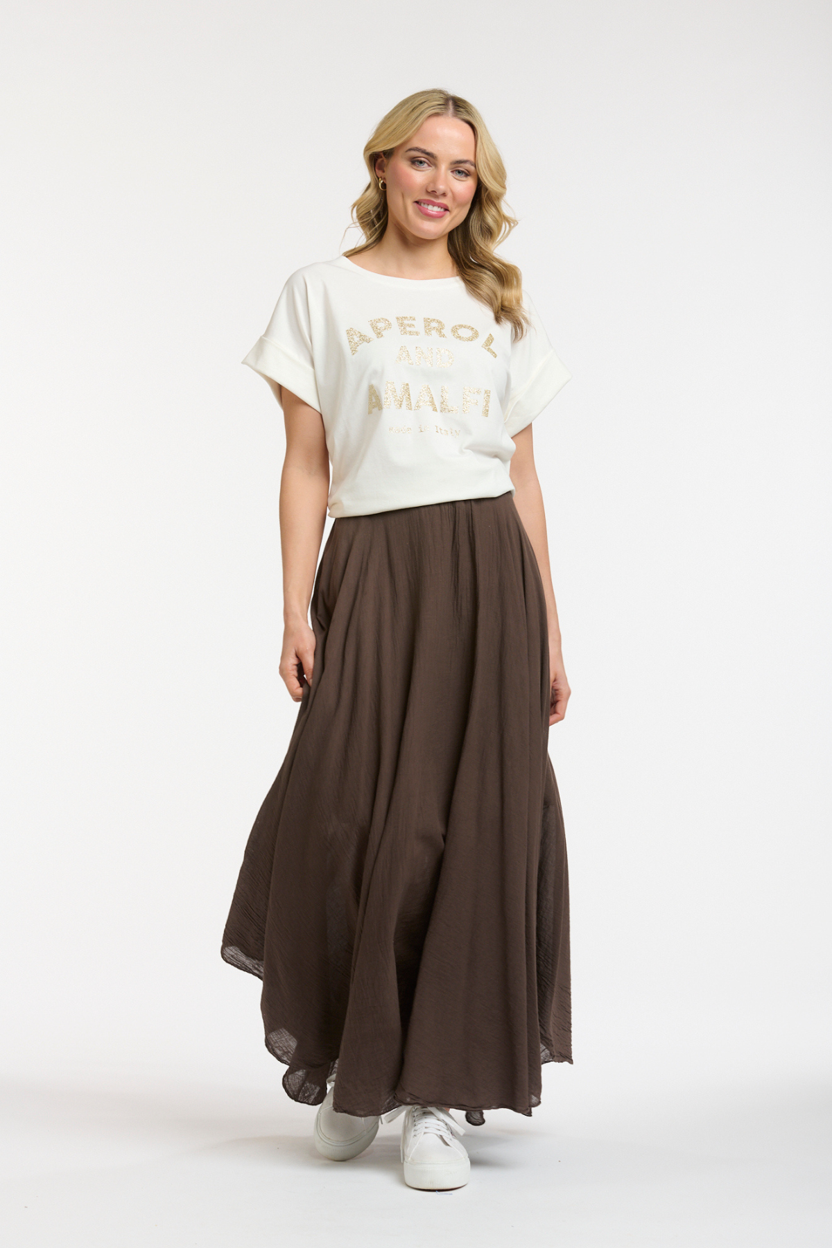 Glitter Aperol Tee Gold