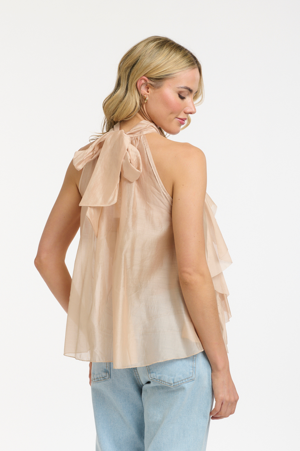 Ruffled Blouse Champagne