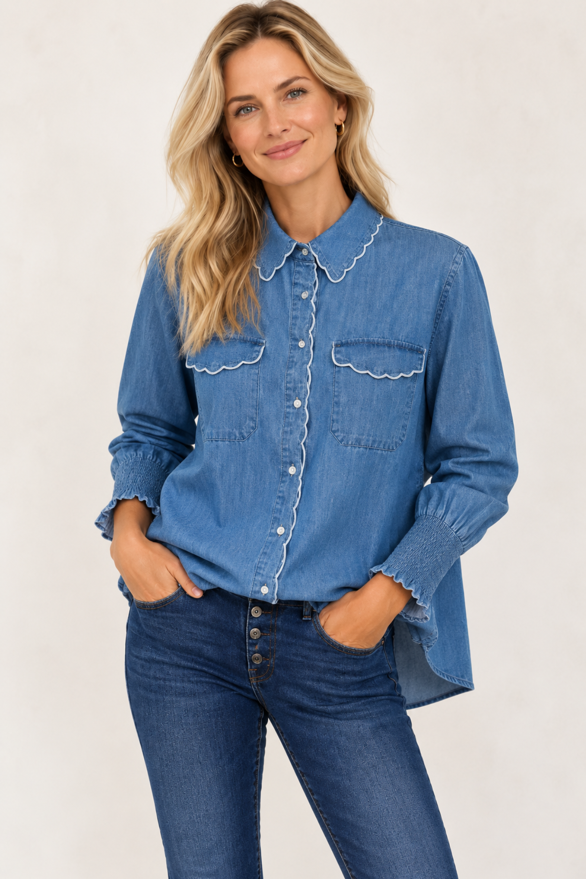 Maggie Blouse Chambray
