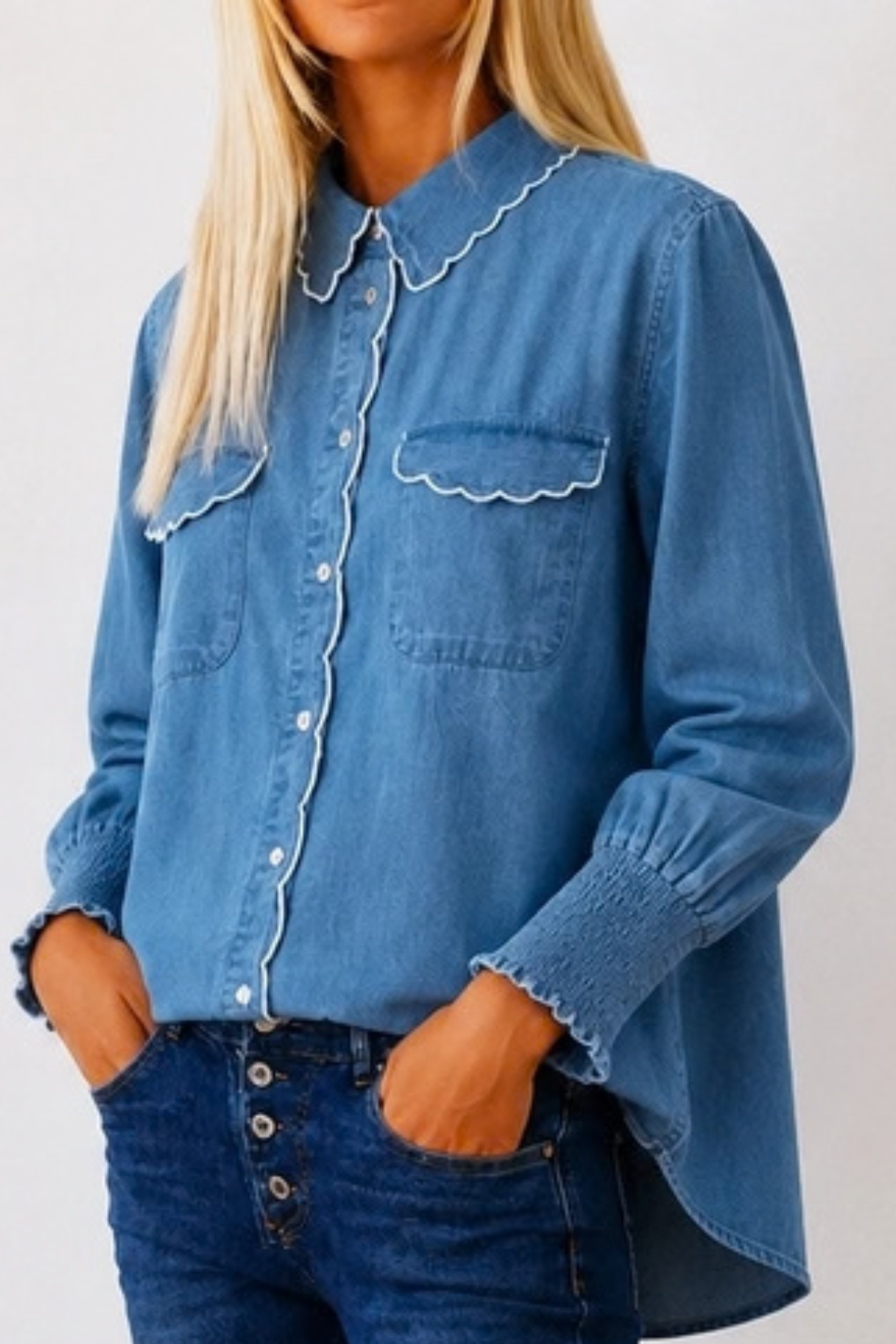 Maggie Blouse Chambray