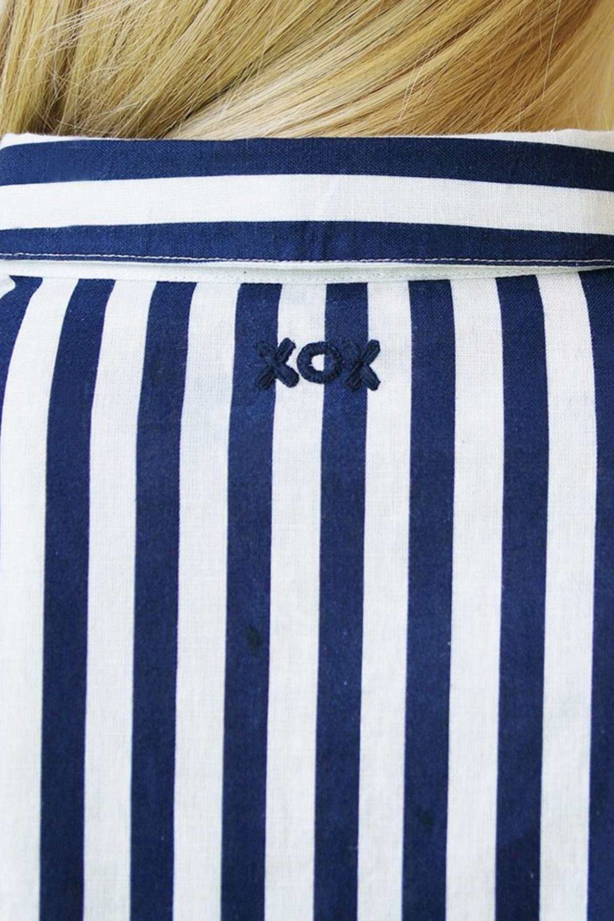 Mila Stripe Shirt Navy