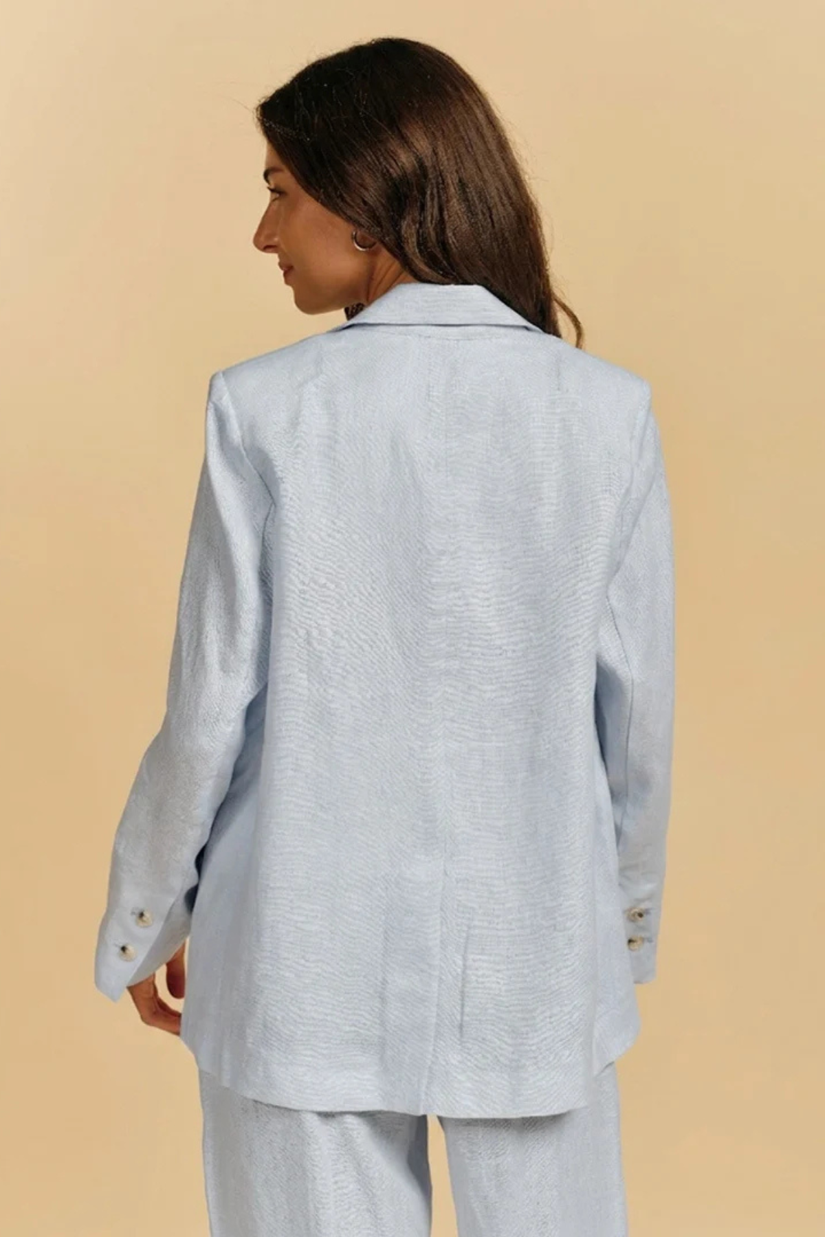 Camden Linen Jacket Pale Blue