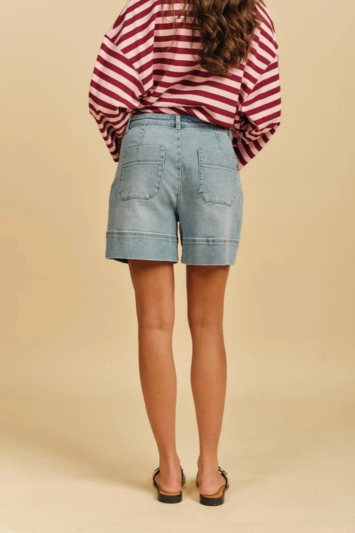 Farrah Pale Denim Short