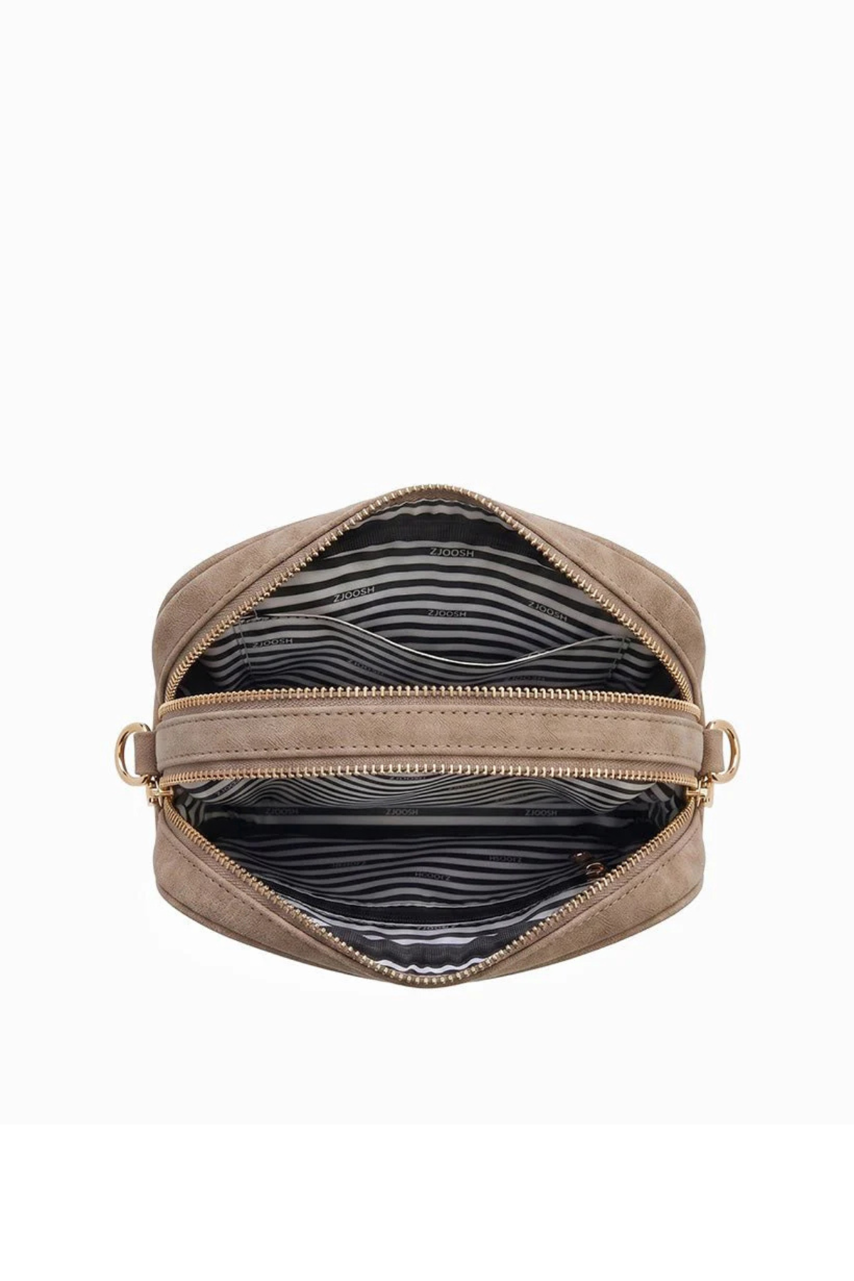 Ruby London Eco Suede Cross Body Bag Tan