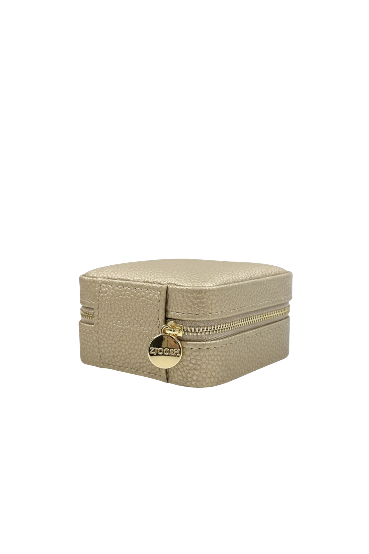 Square Jewellery Case Pebble Gold