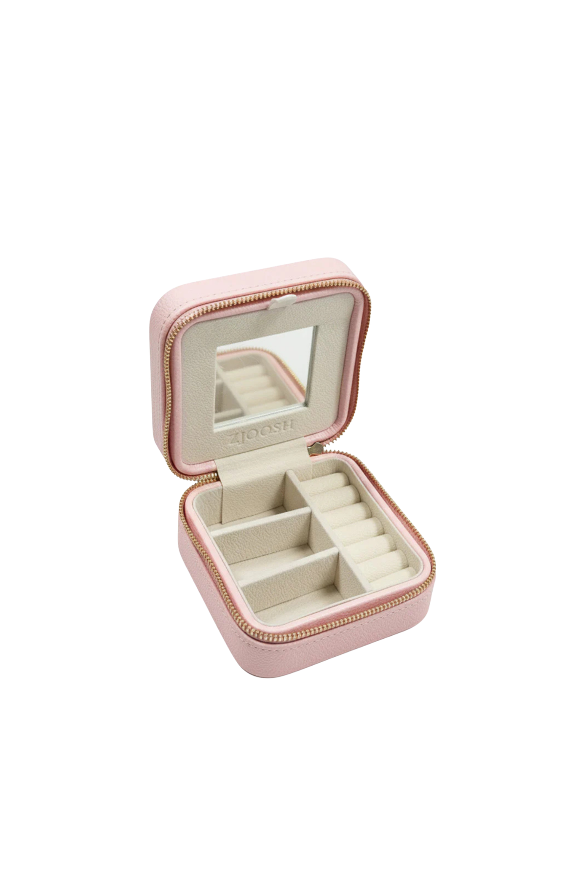 Square Jewellery Case Pebble Pink