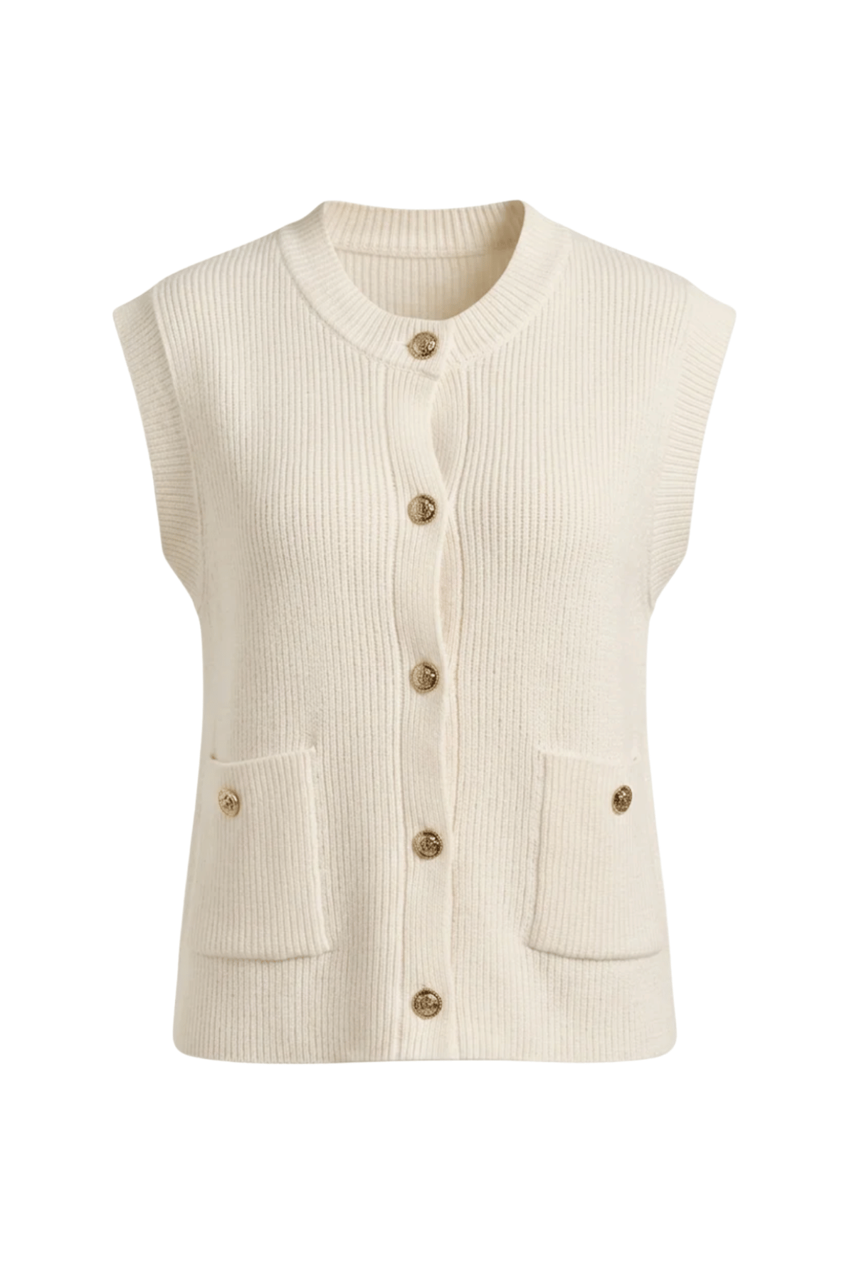 Antoinette Knit Vest White