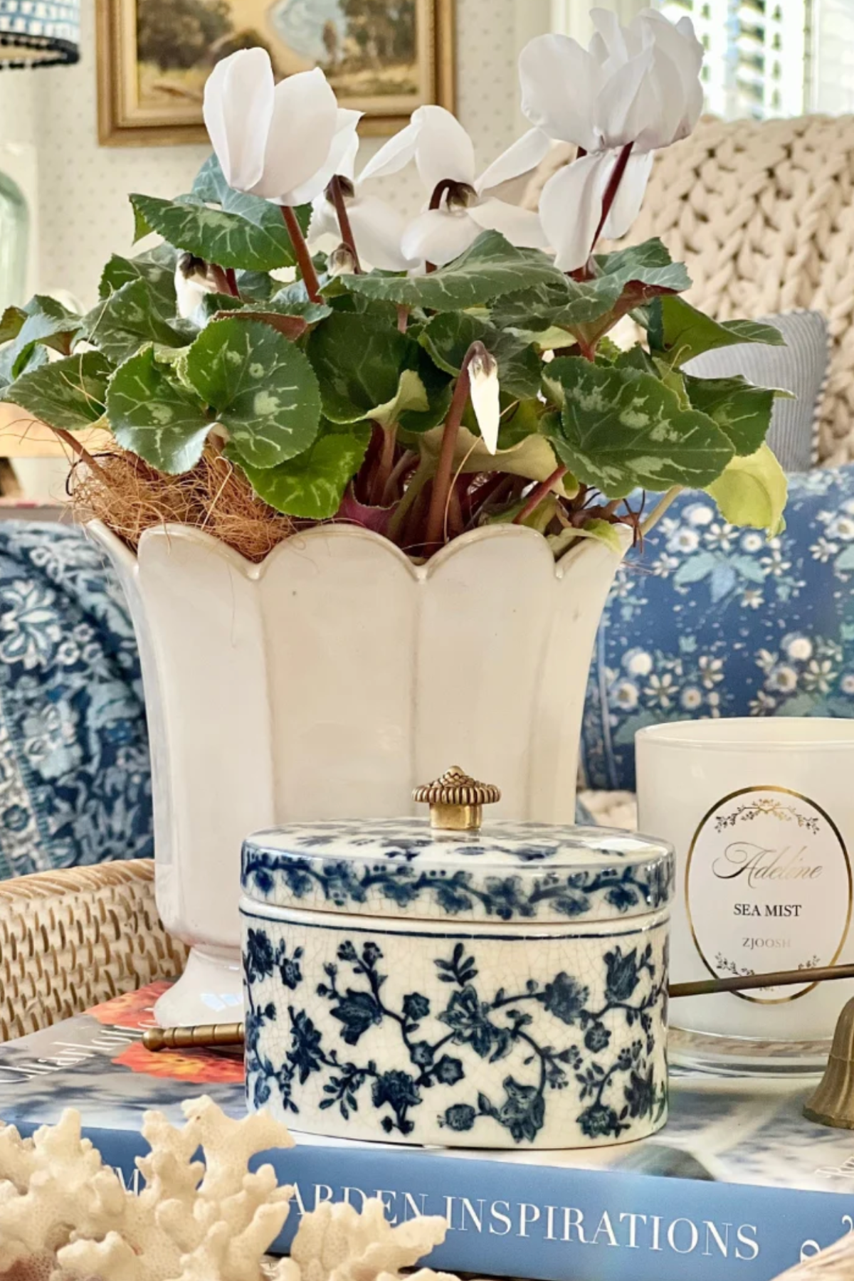 Blue Floral Box