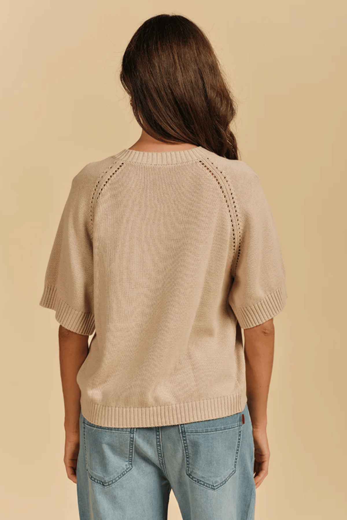 Maisy Knit Cardigan Sand