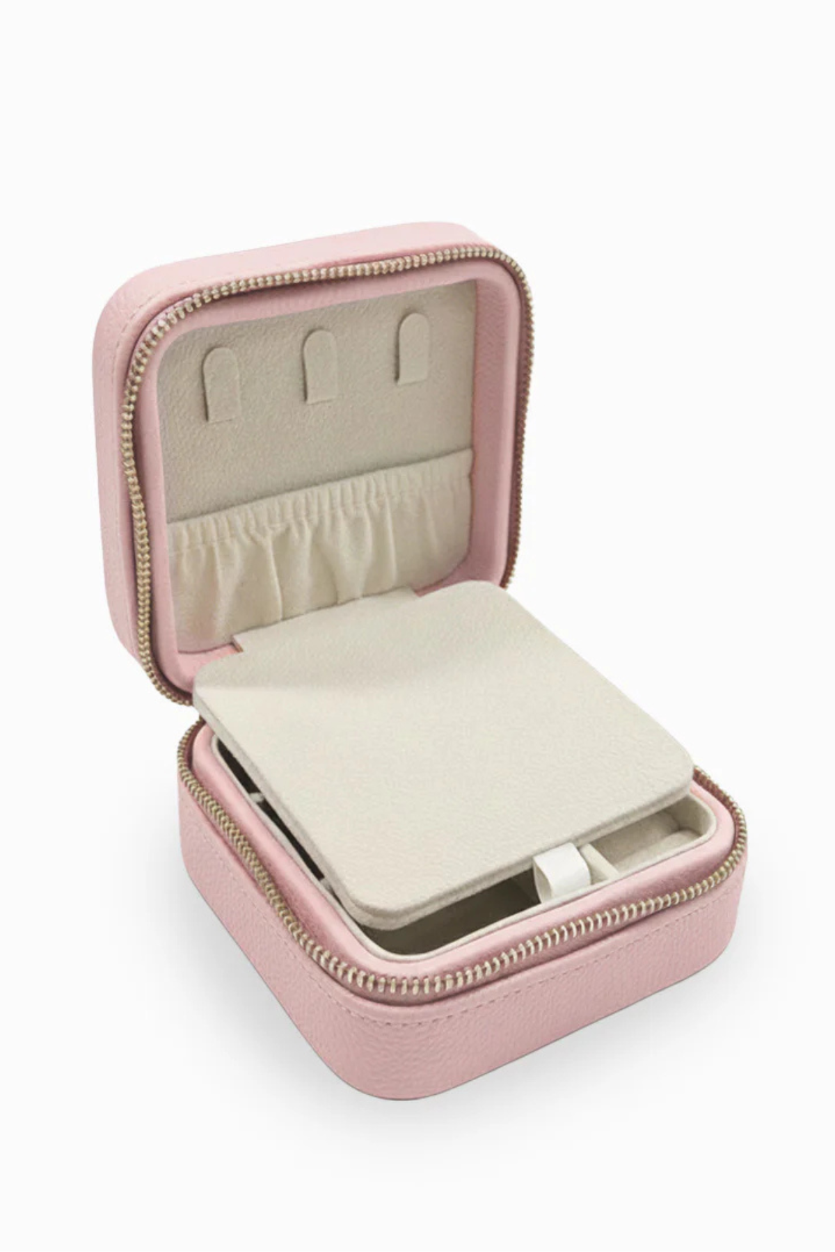 Square Jewellery Case Pebble Pink