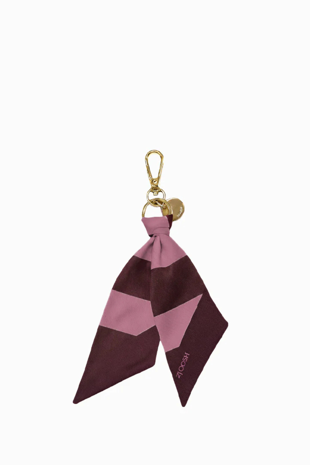 Twilly Bag Charm Pink Burgundy