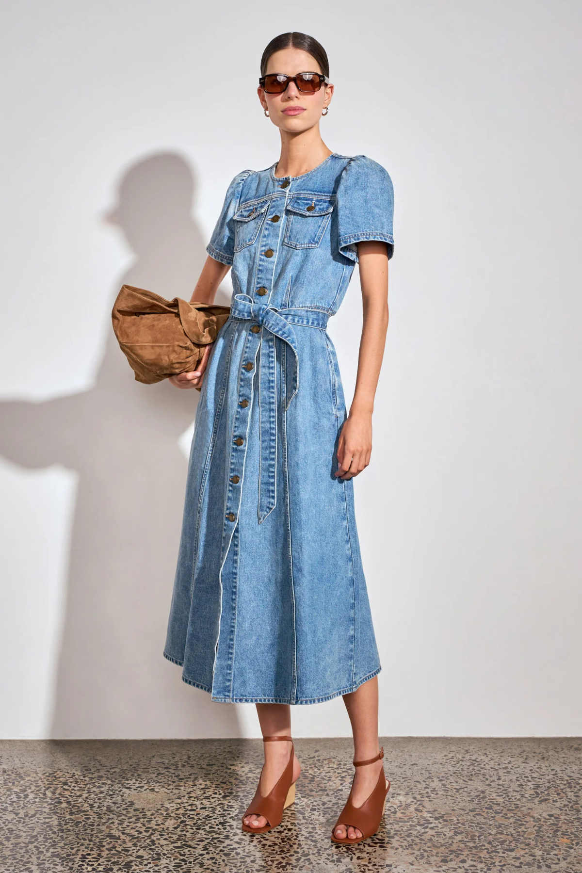 Allude Dress Mid Denim