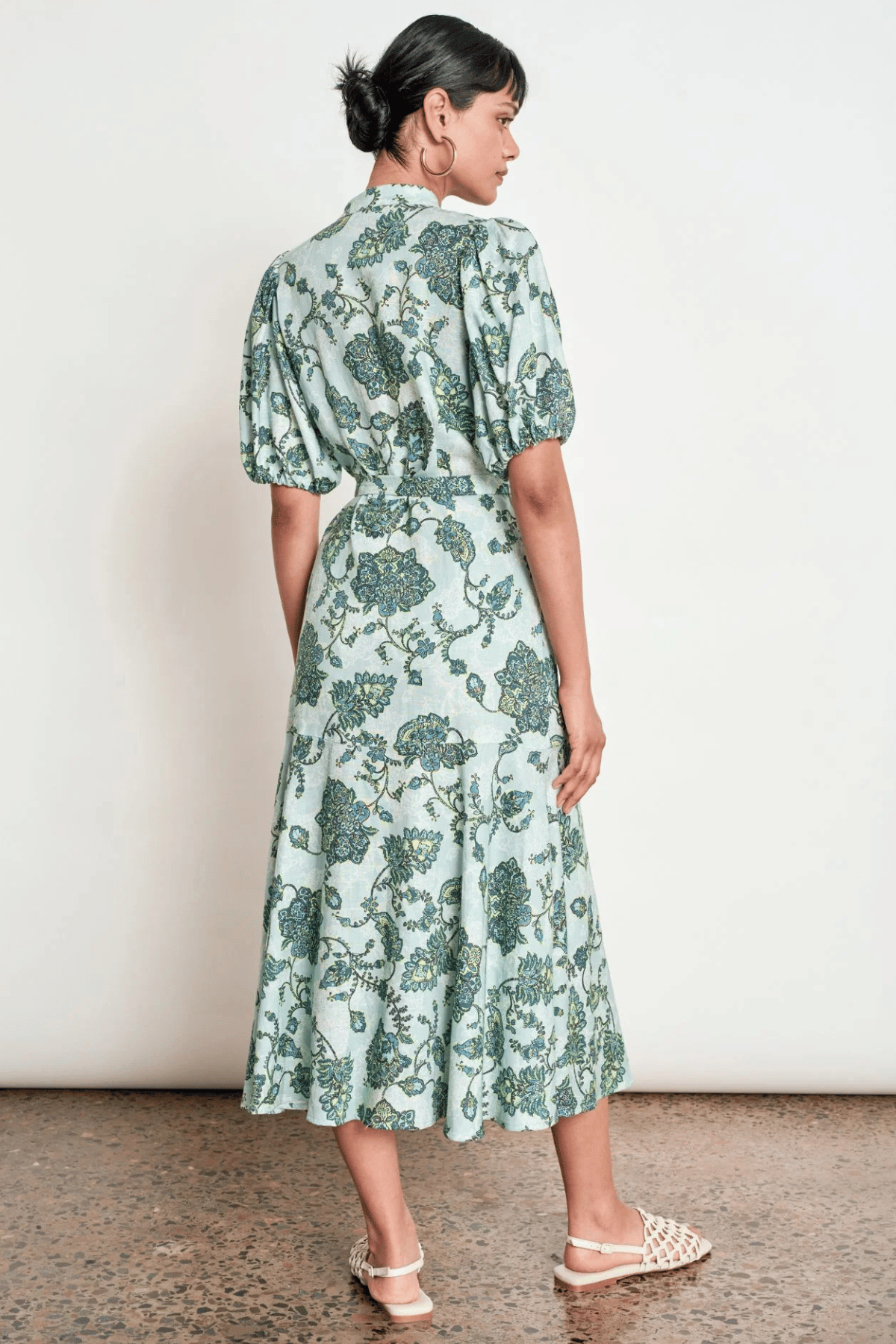 Cascade Dress Fern Paisley