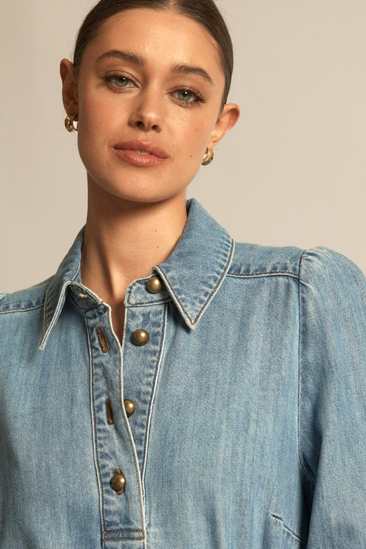 Opal Dress Light Washed Denim