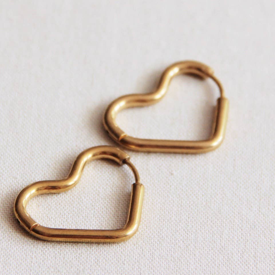 Large Heart Hoop Earring