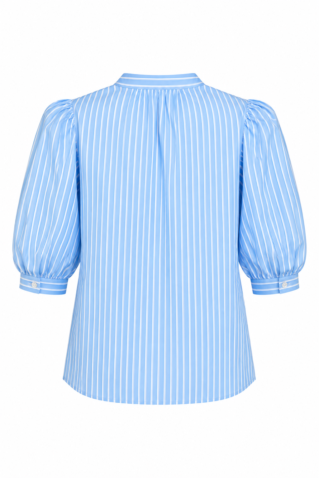 Striped Bow Blouse Blue