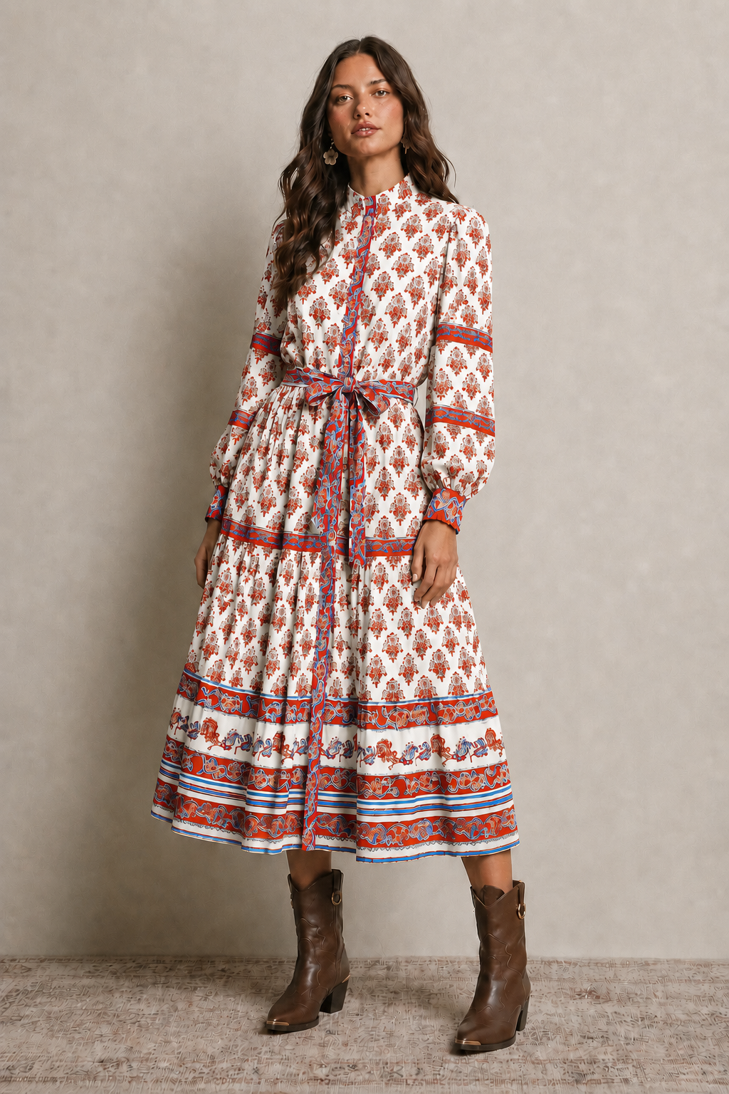 Caravan Block Print Dress
