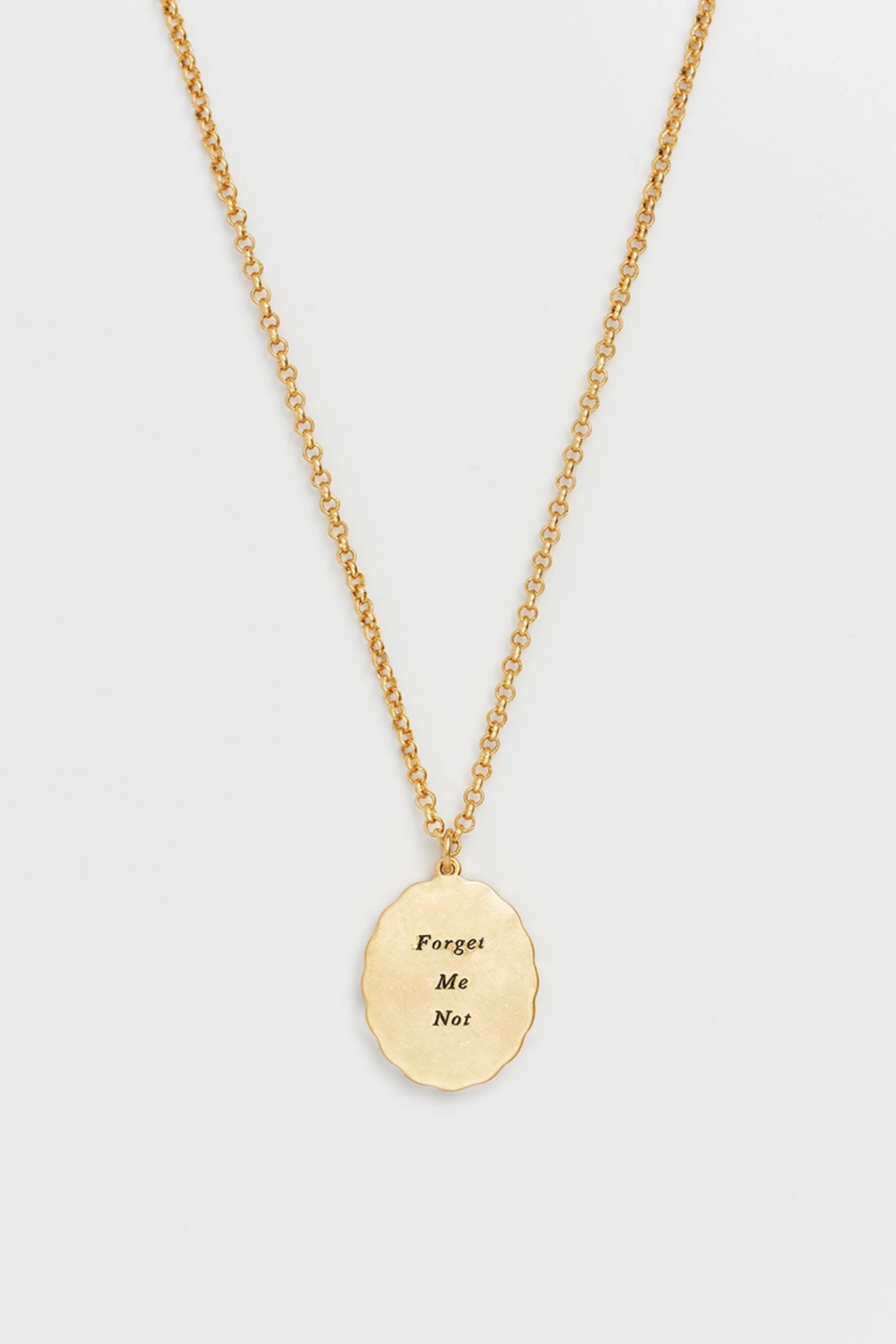 Forget Me Not Cameo Necklace