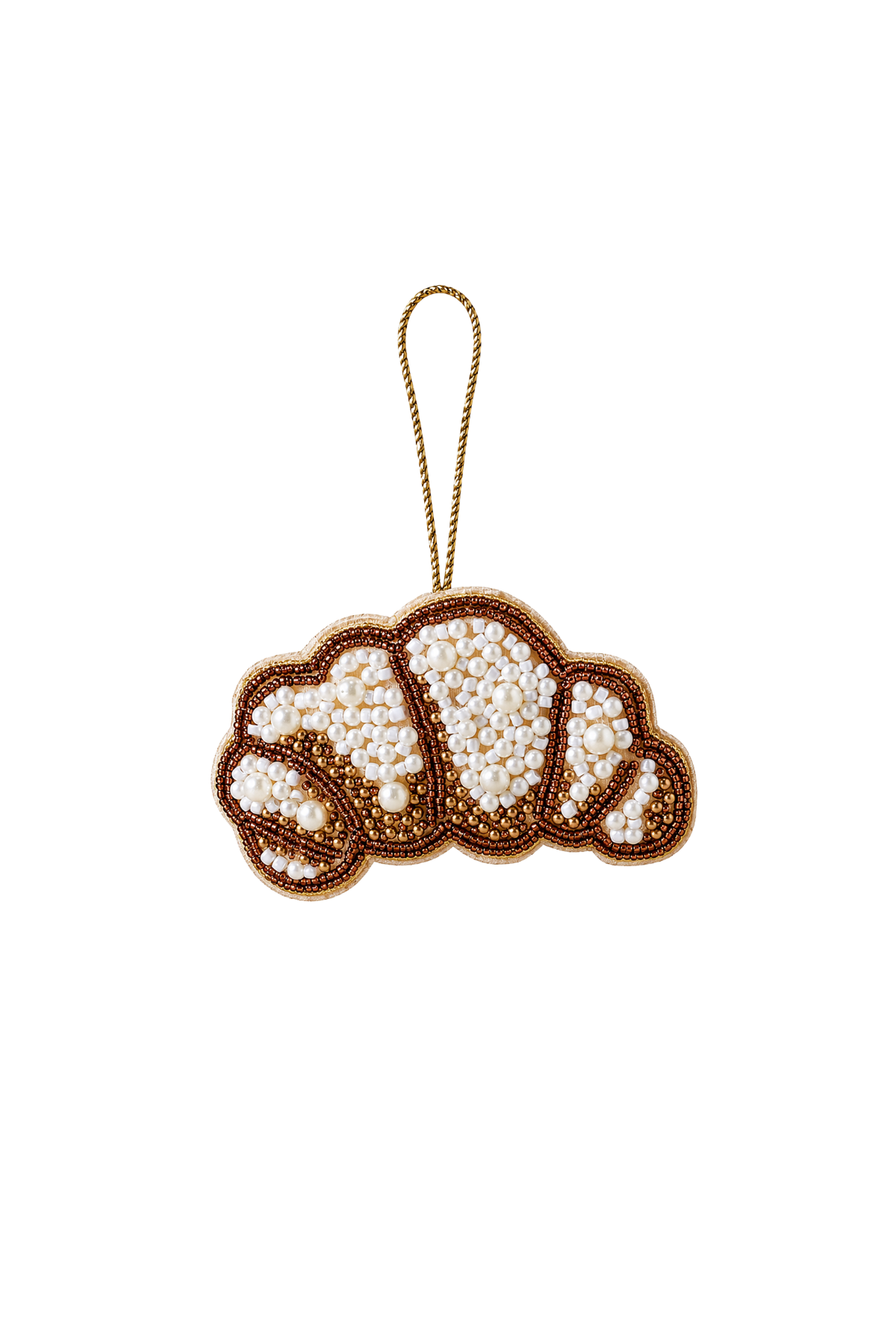 Croissant Beaded Decoration