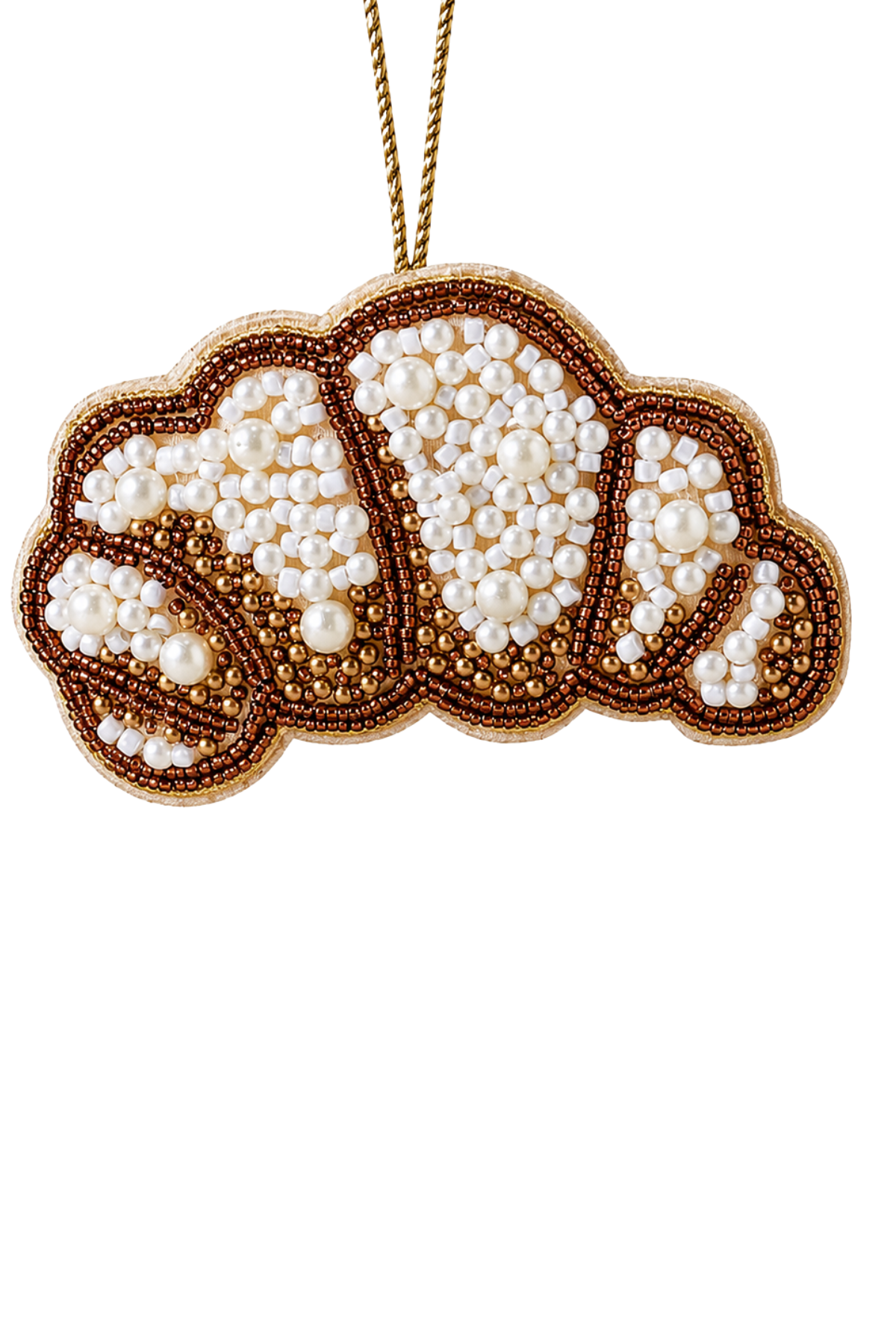 Croissant Beaded Decoration